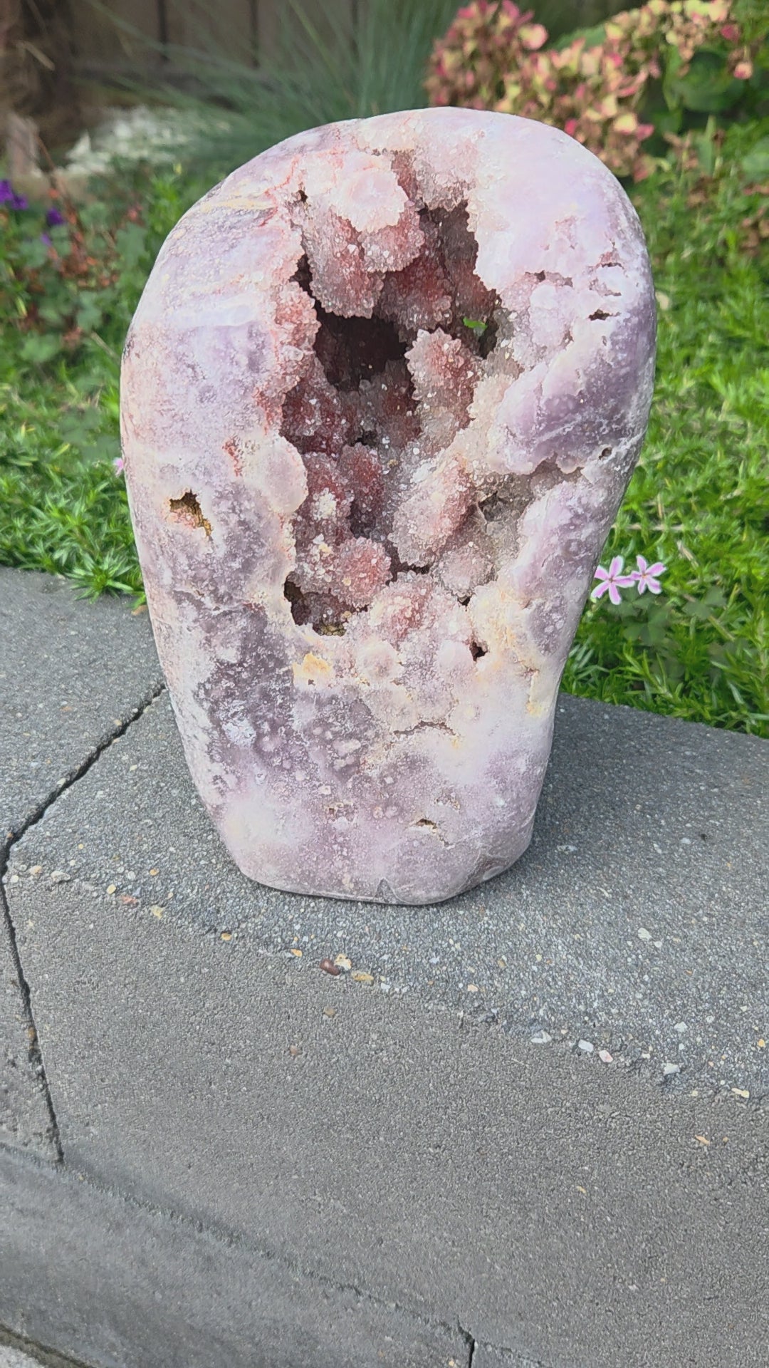 Unieke roze amethist