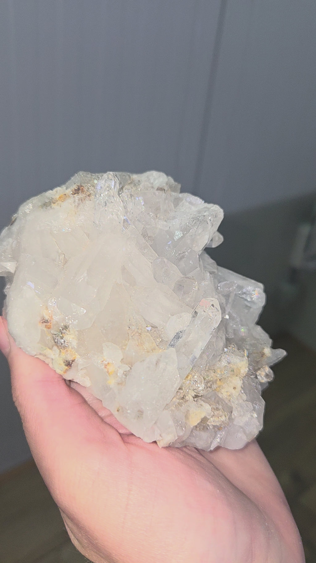 Bergkristal cluster uniek
