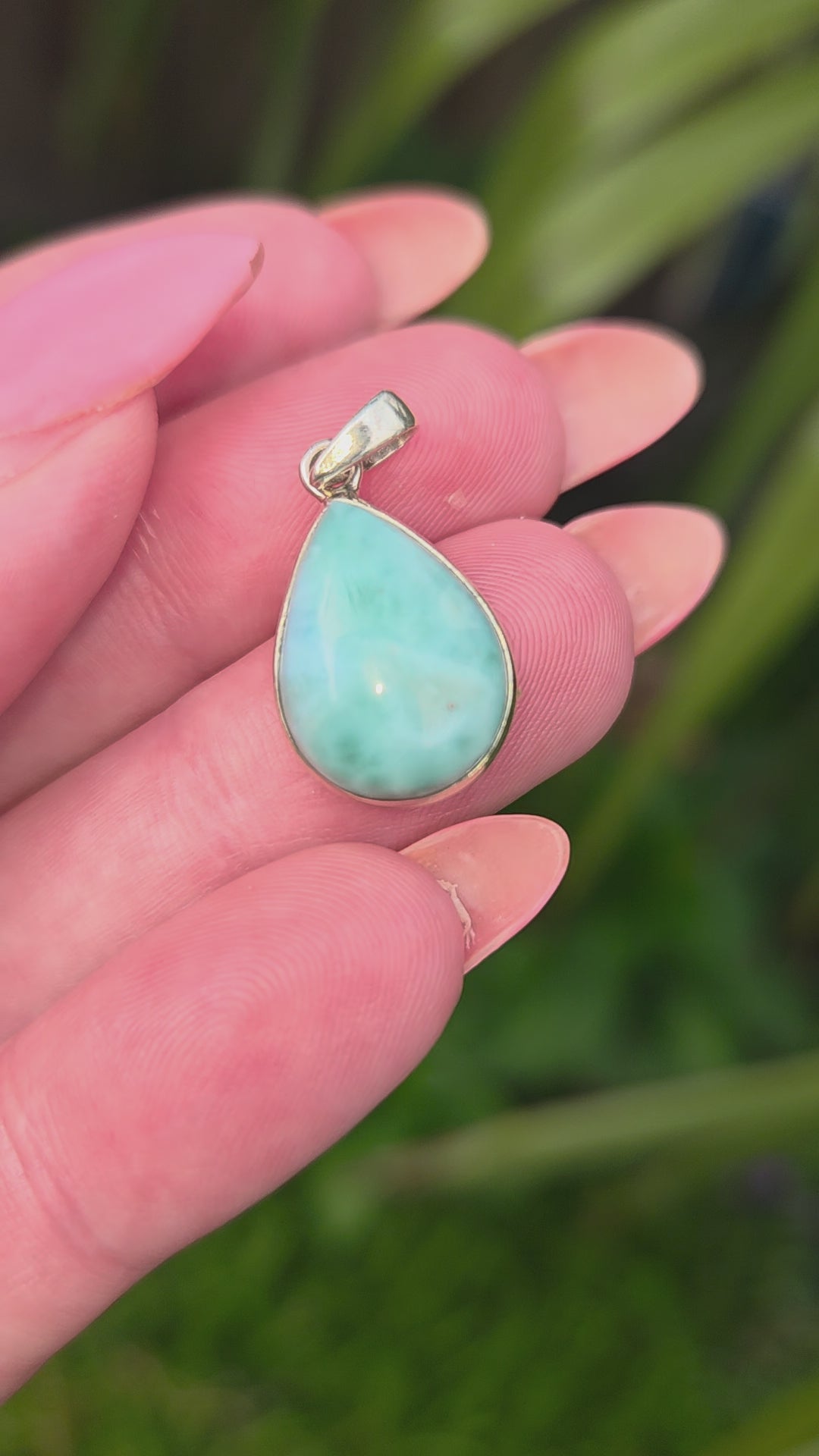 925 zilveren hanger Larimar