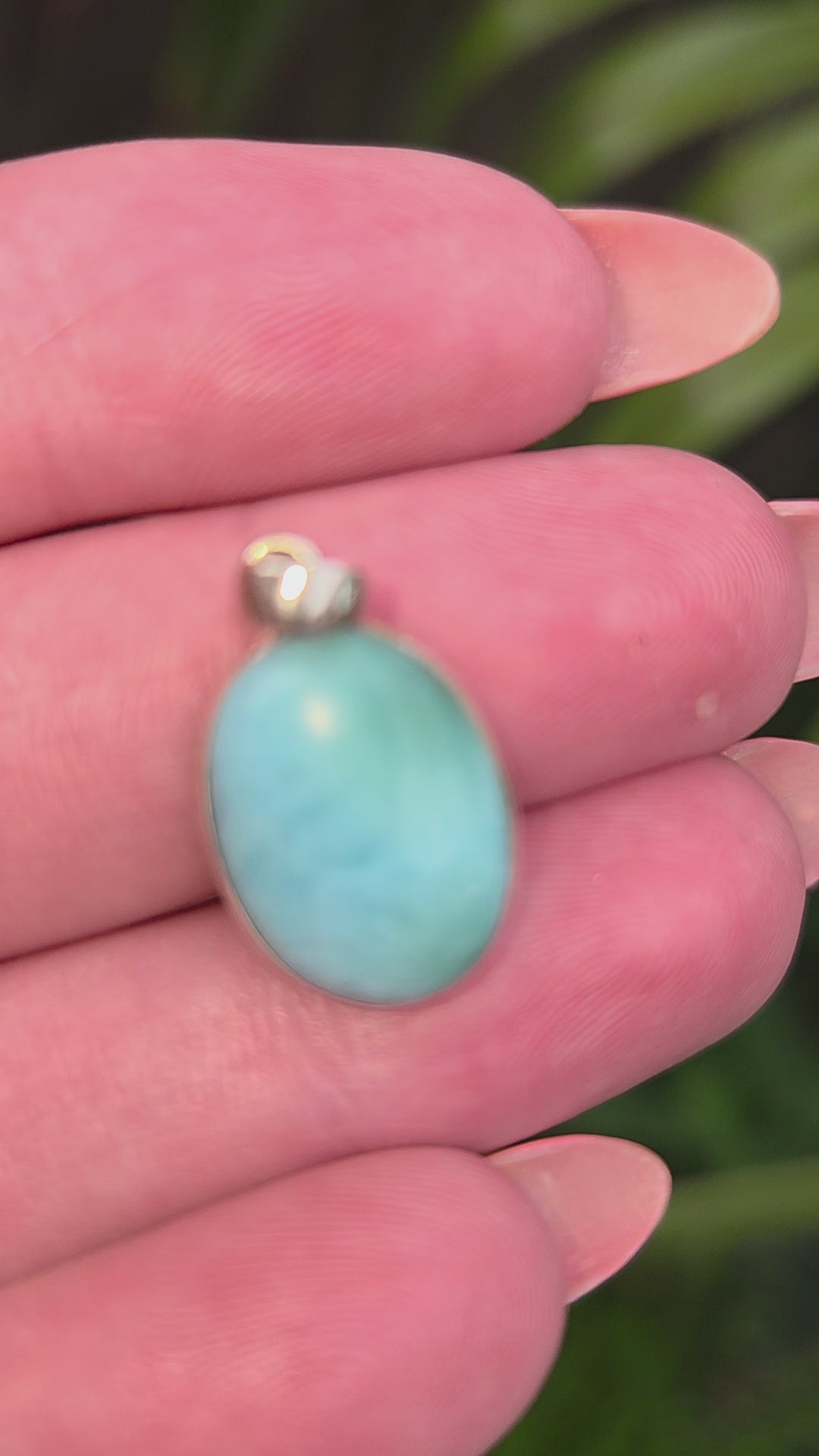 925 zilveren hanger Larimar