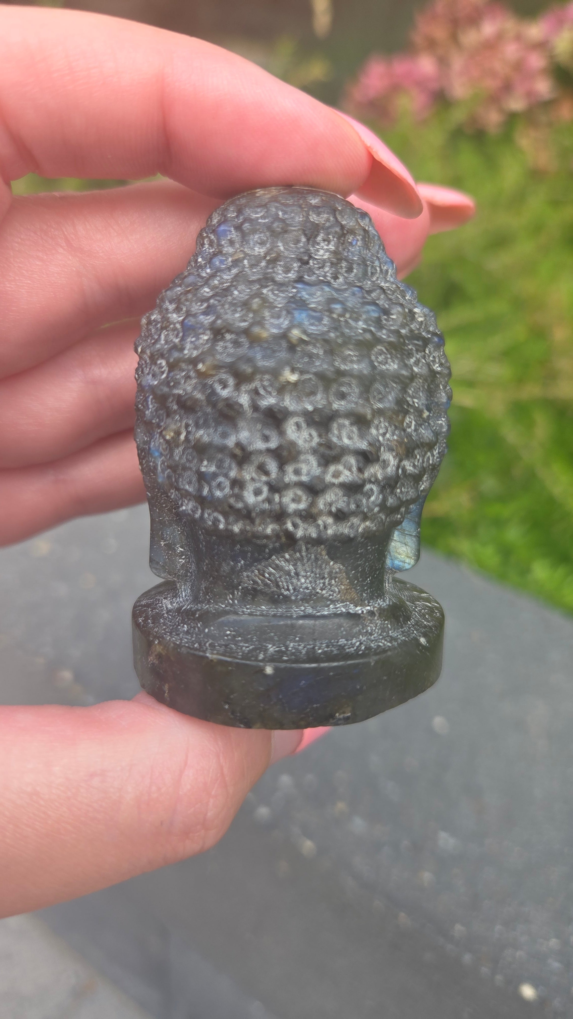 Labradoriet buddha