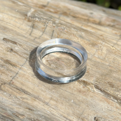 Plastic bol houder / ring middel 3cm