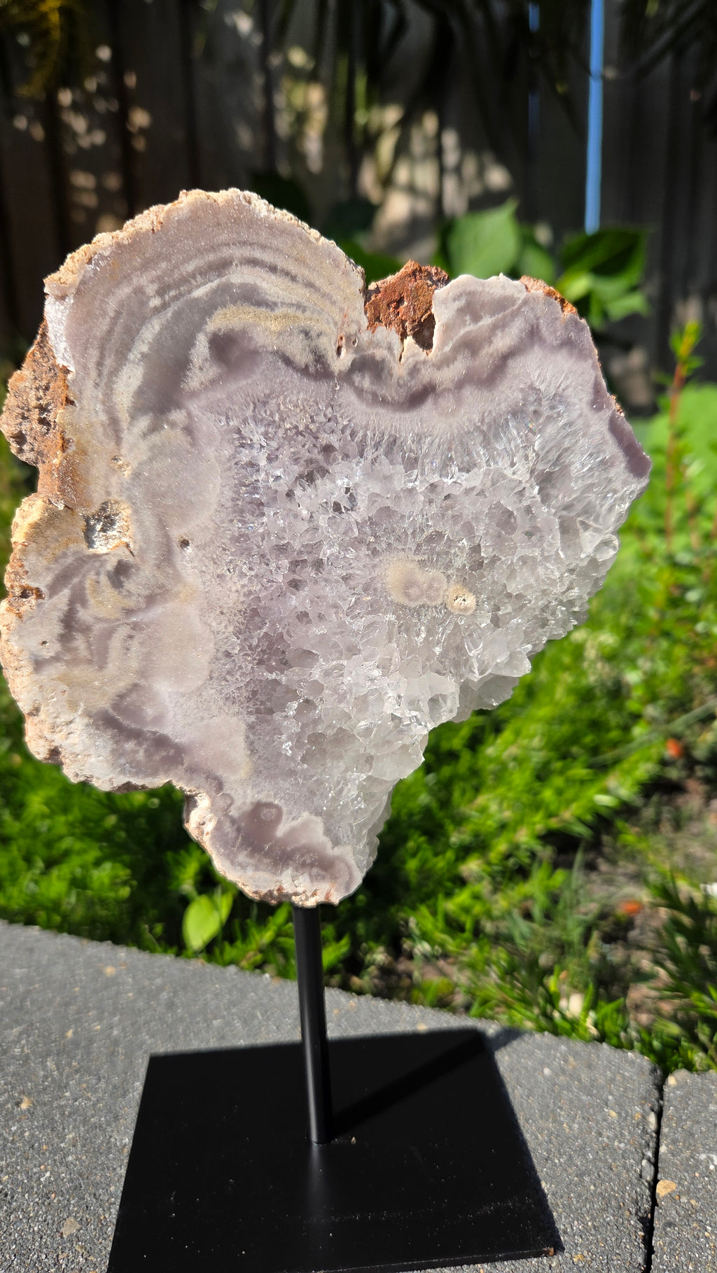 Roze amethist slab