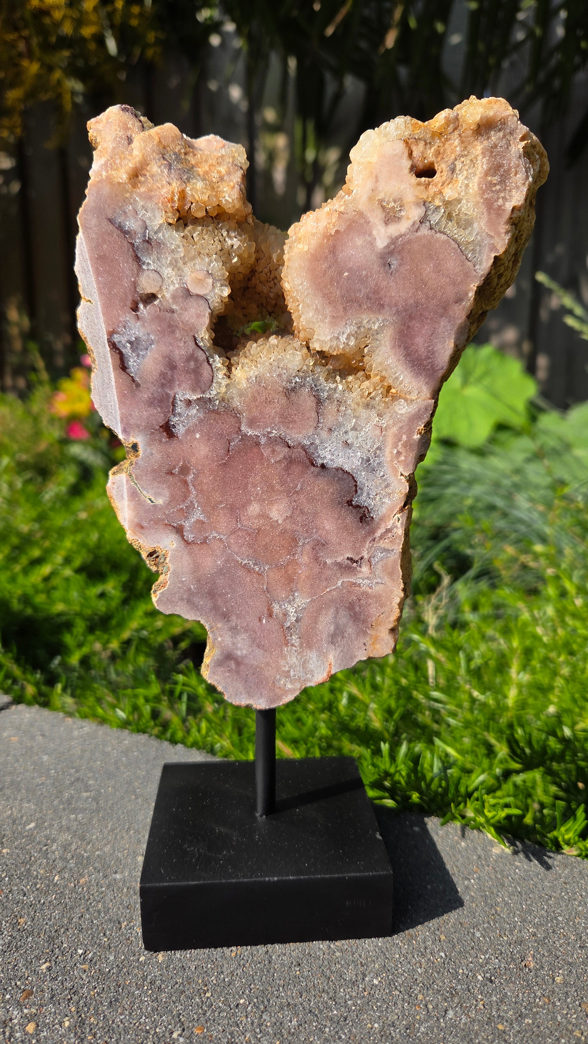 Roze amethist slab