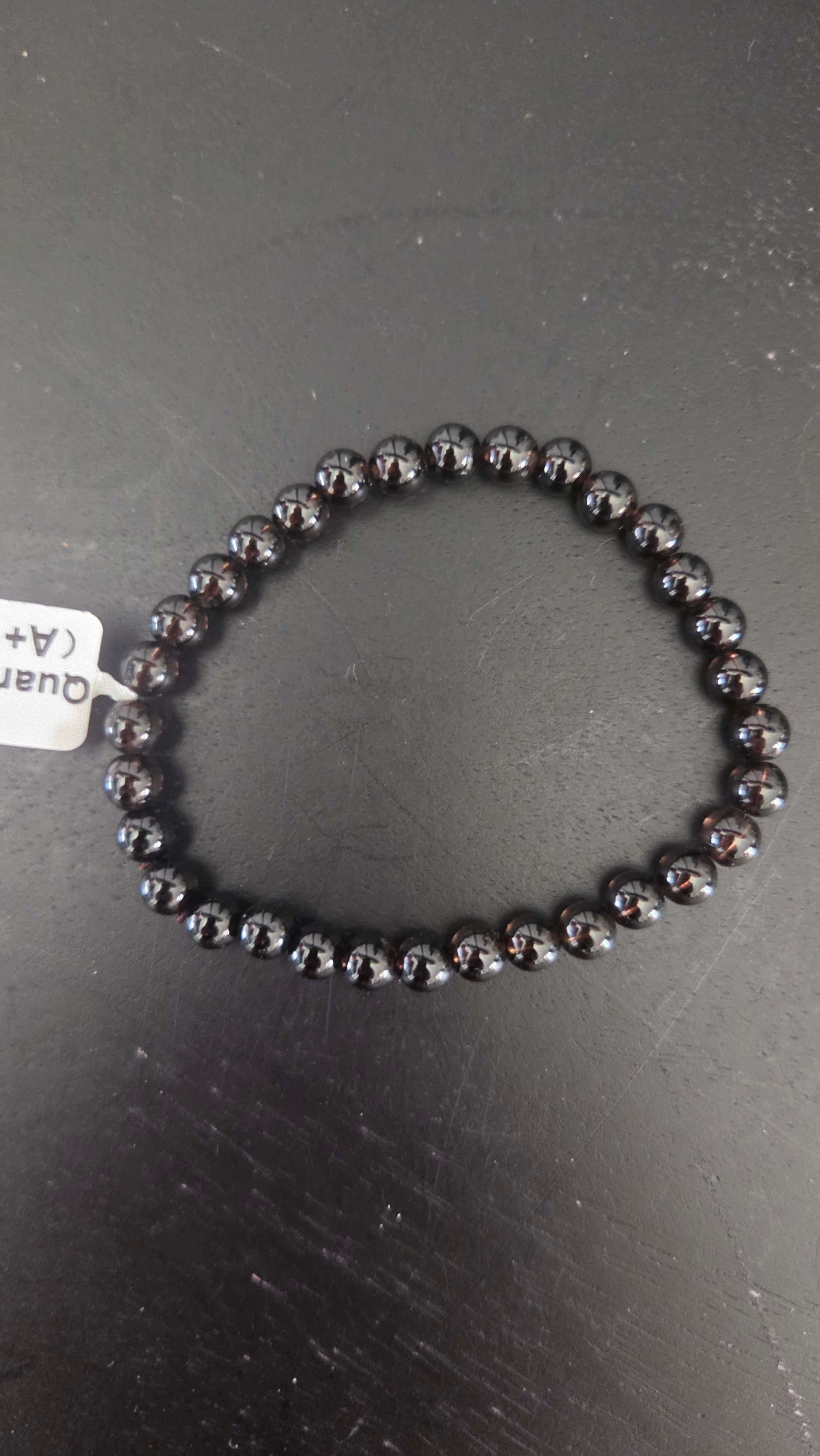 Armband van natuurlijke rookkwarts 'A' 6 mm