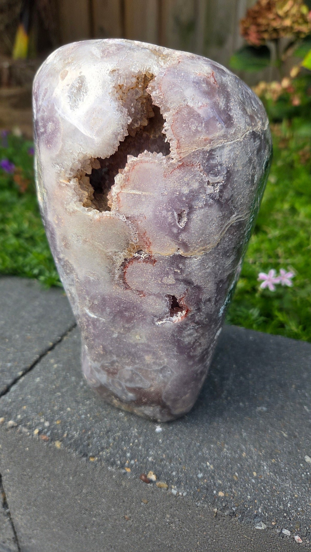 Unieke roze amethist