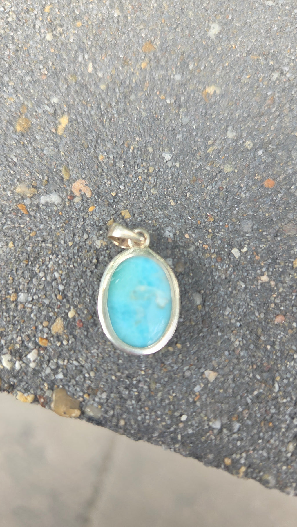 925 zilveren hanger Larimar