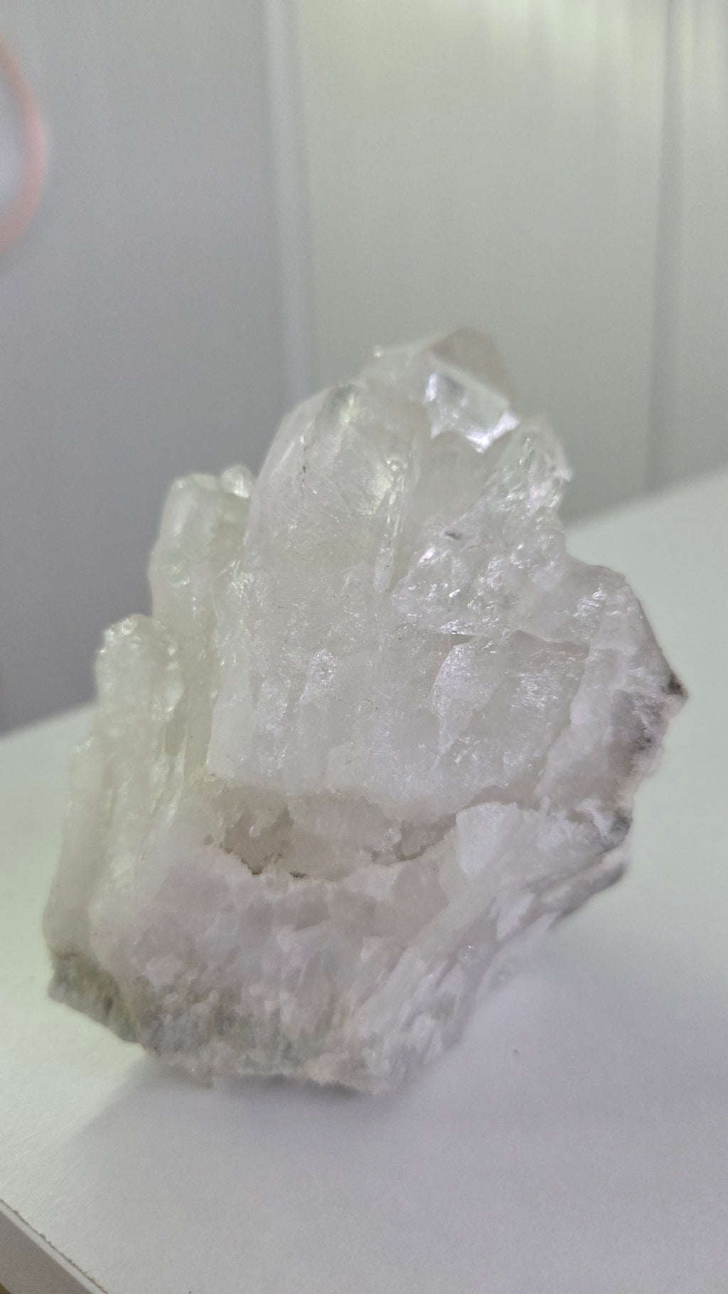 Unieke bergkristal cluster