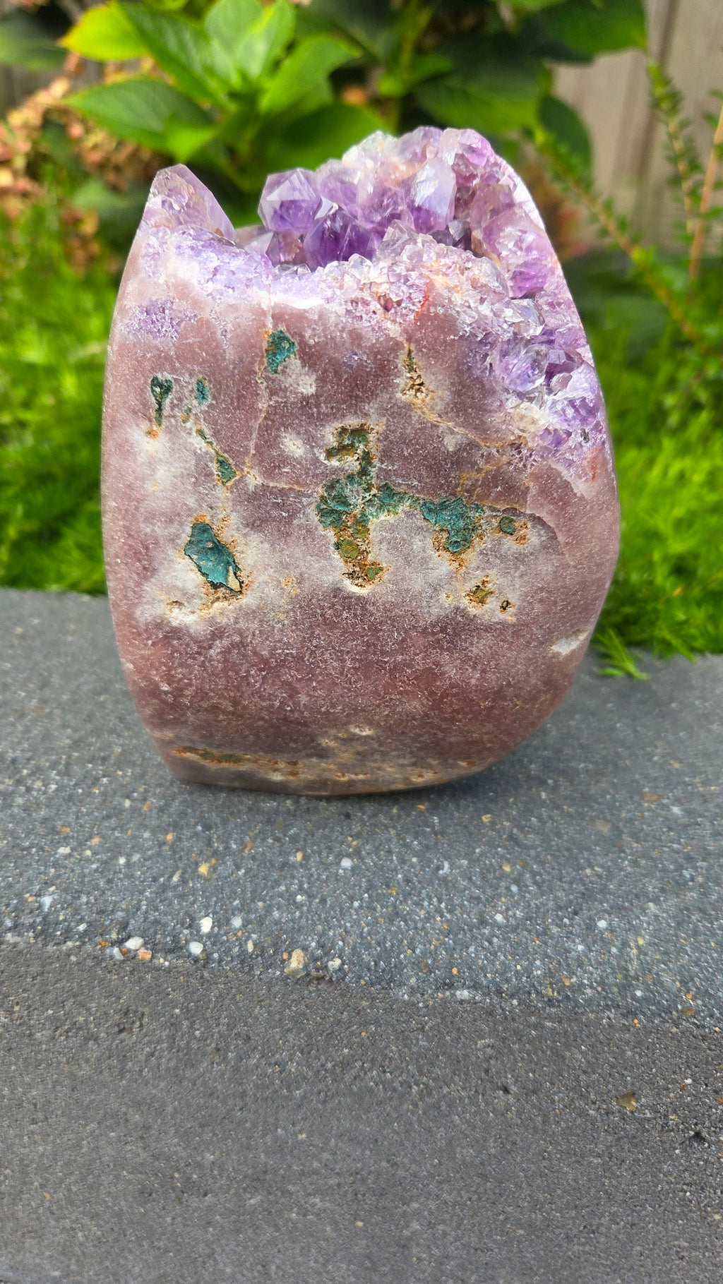 Unieke roze amethist