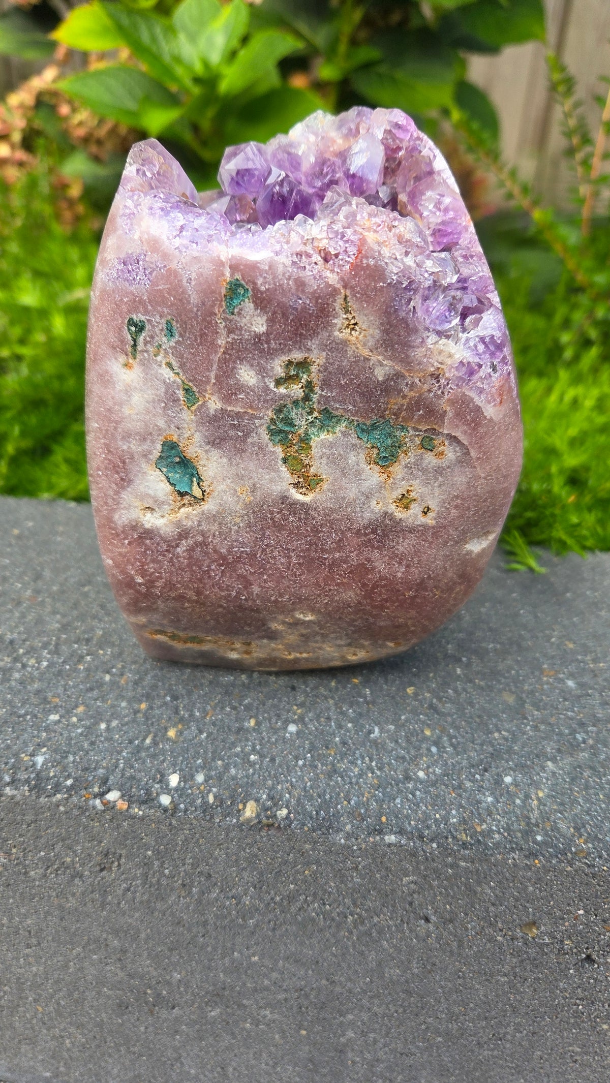 Unieke roze amethist