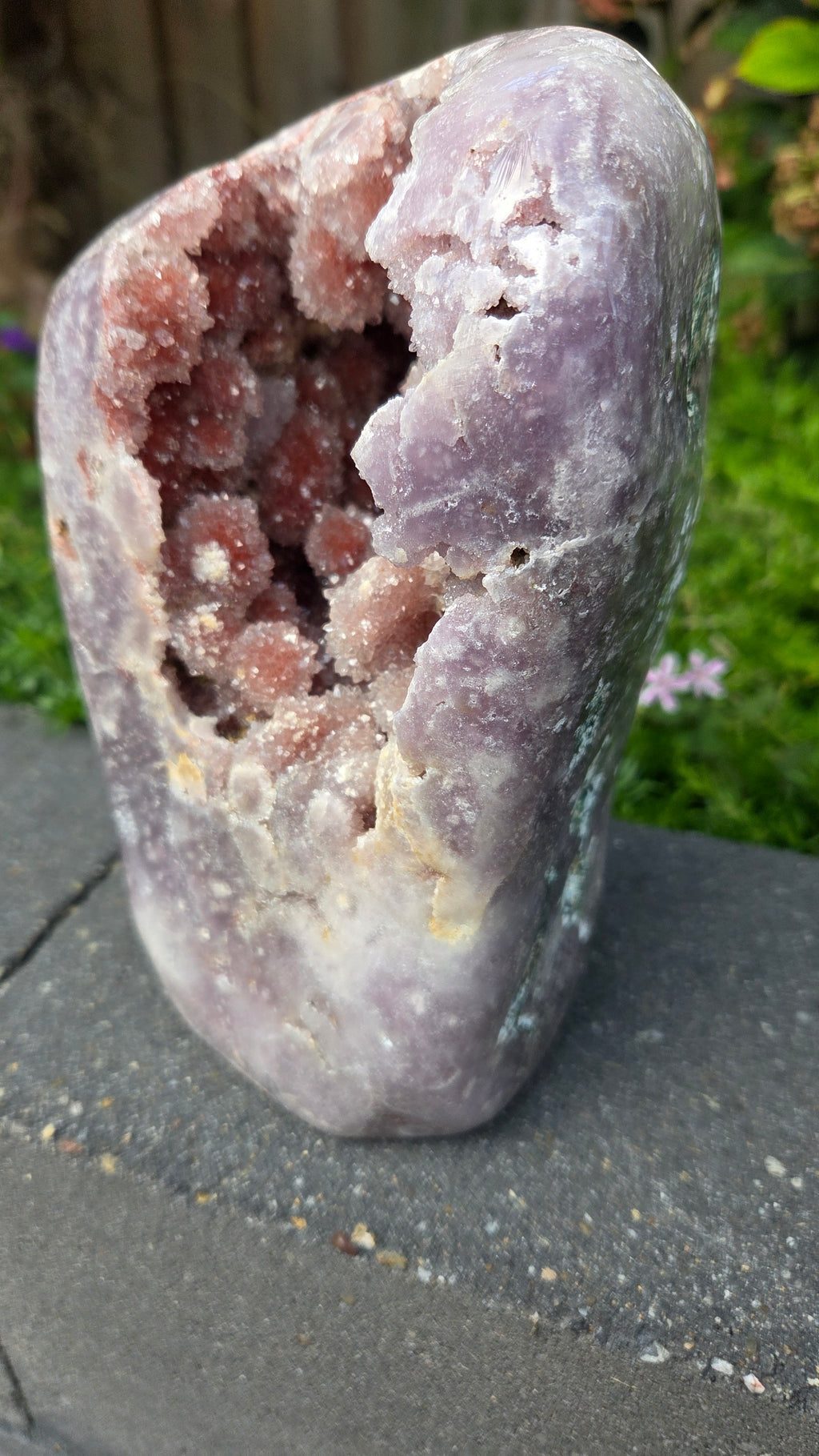 Unieke roze amethist