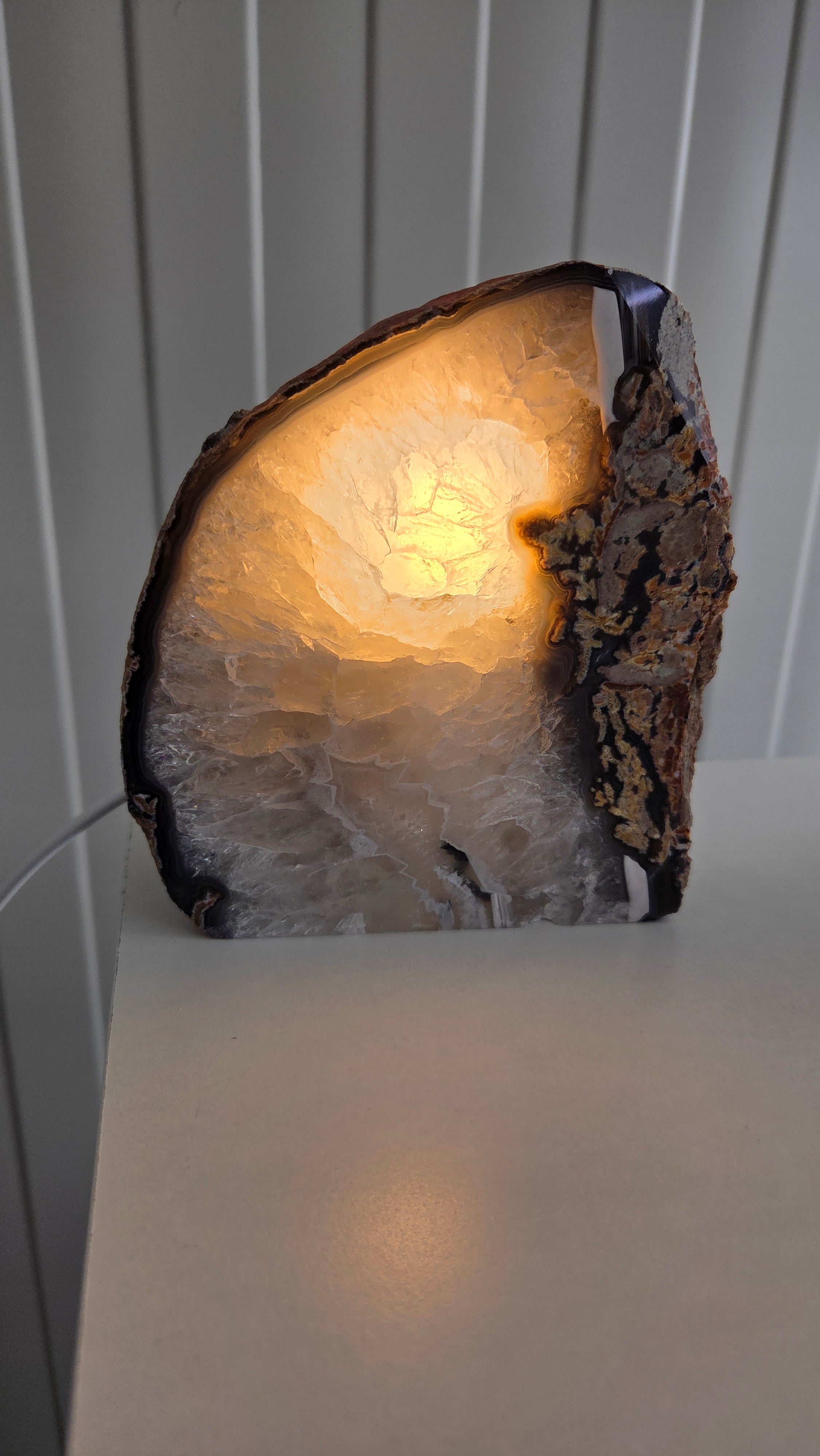 Prachtige agaat lamp