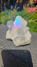Bergkristal cluster met aura