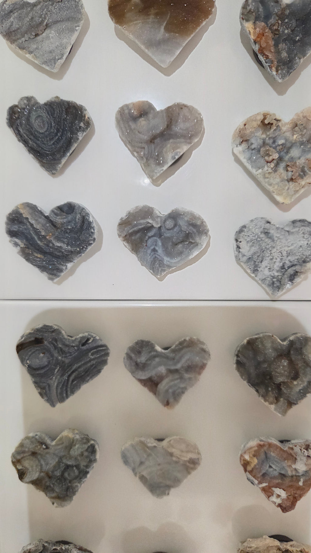 Chalcedoon hartvorm magneten