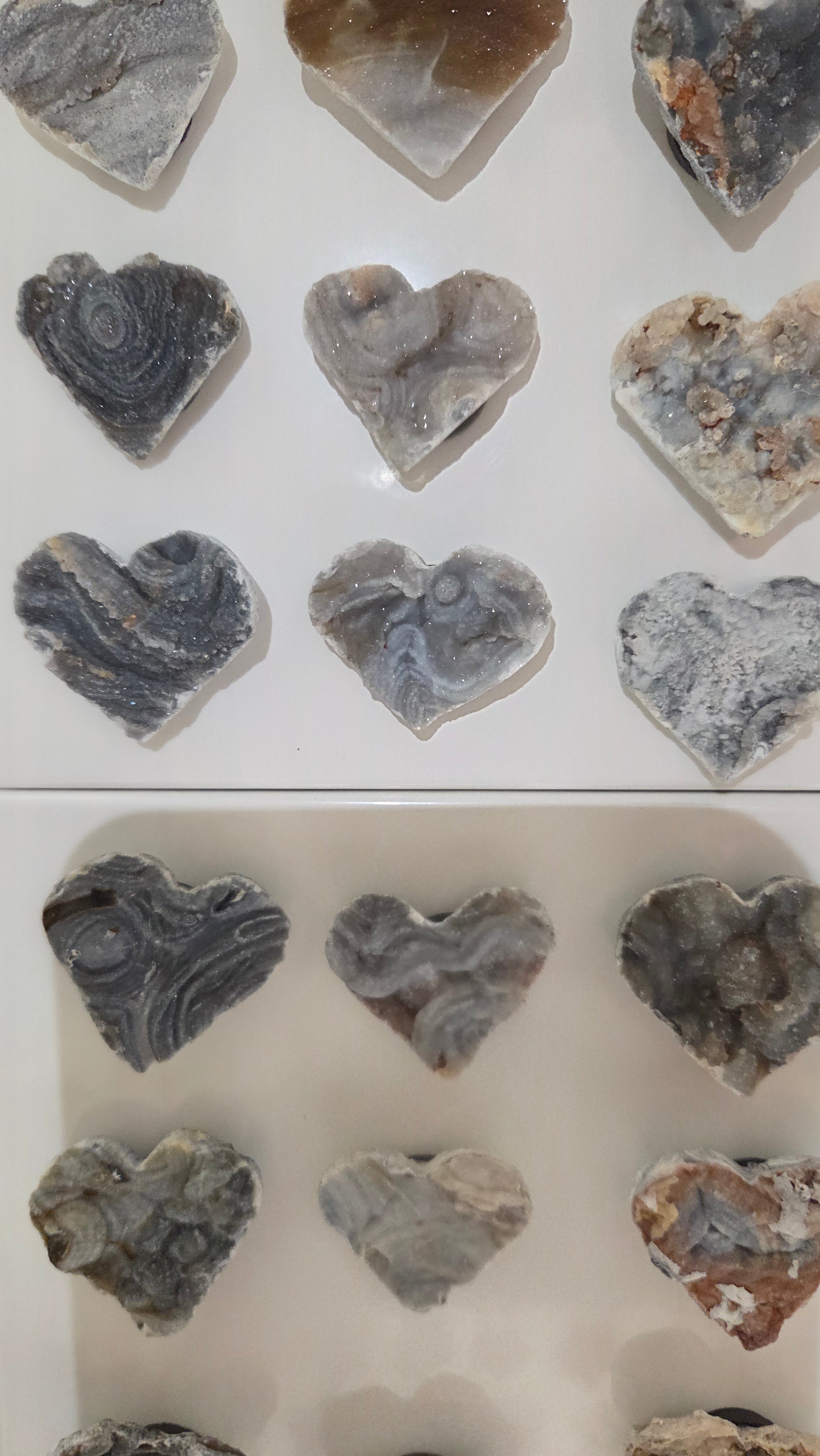 Chalcedoon hartvorm magneten