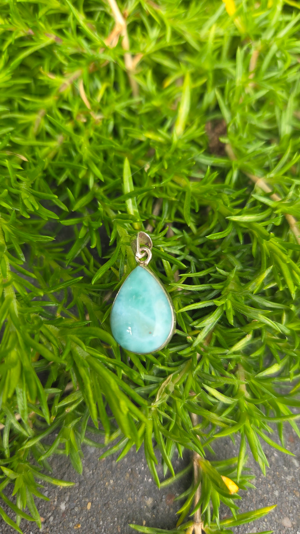 925 zilveren hanger Larimar