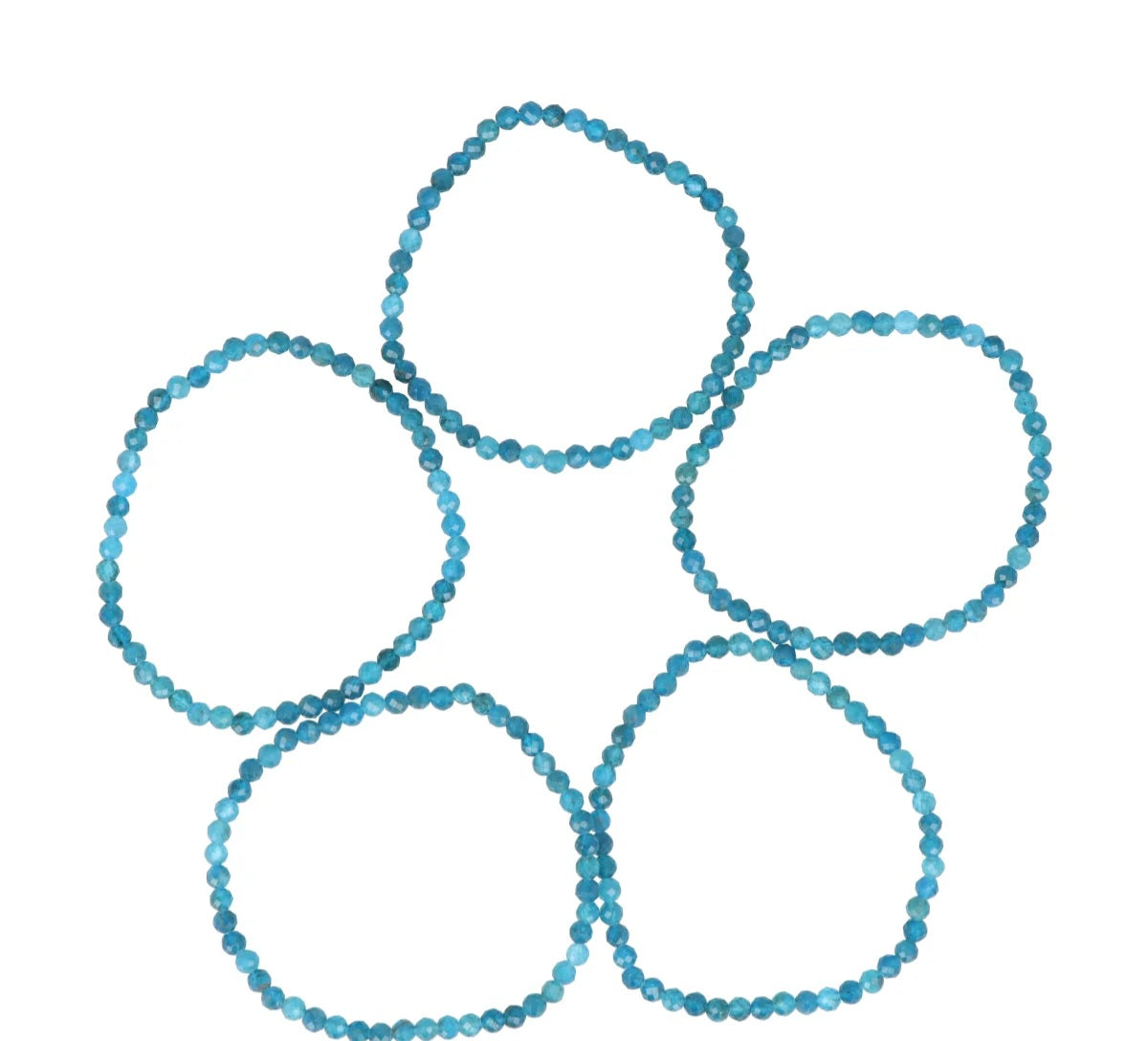 Blauwe Apatiet Facetarmband | 4 mm