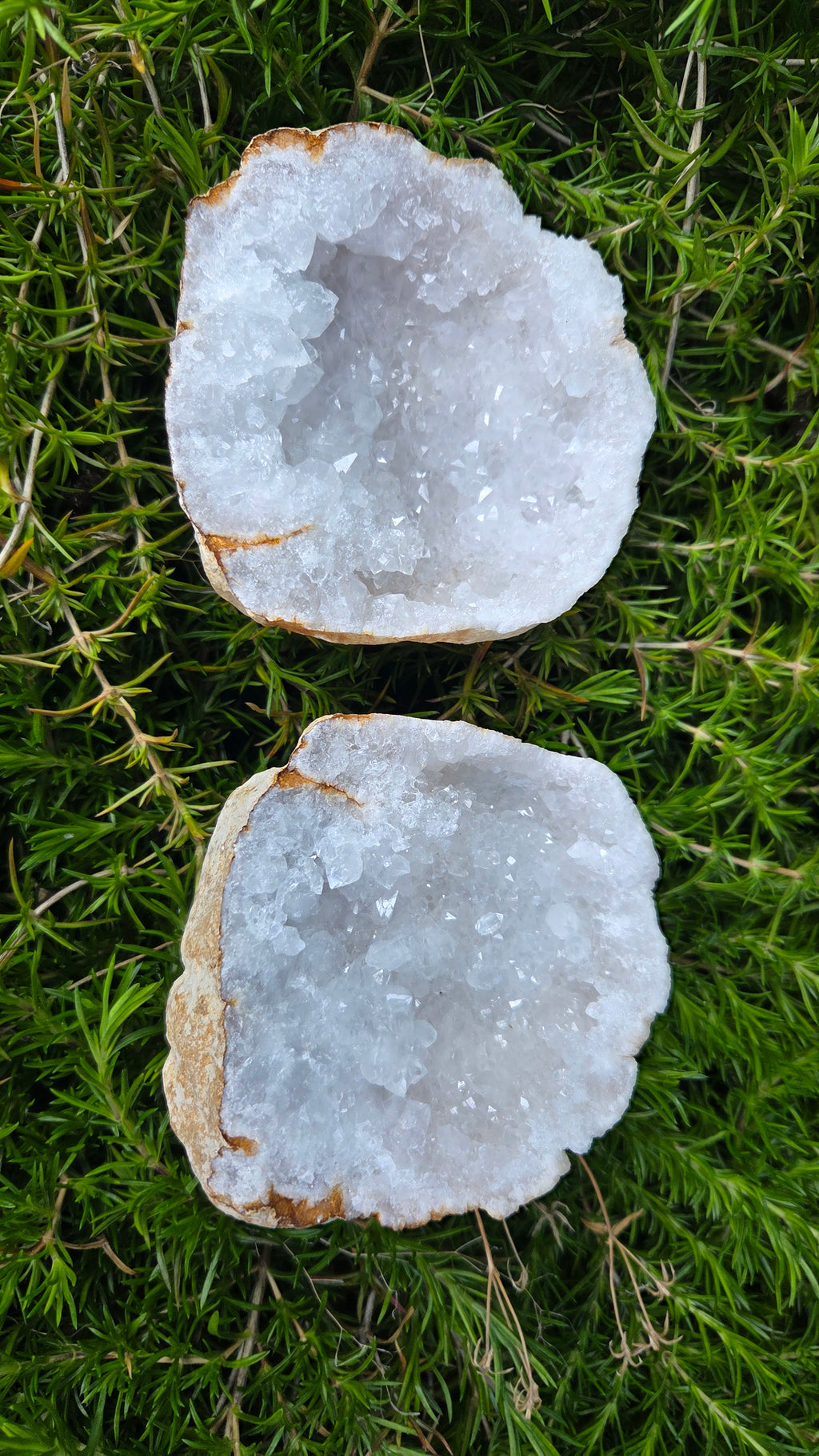 Bergkristal geode set