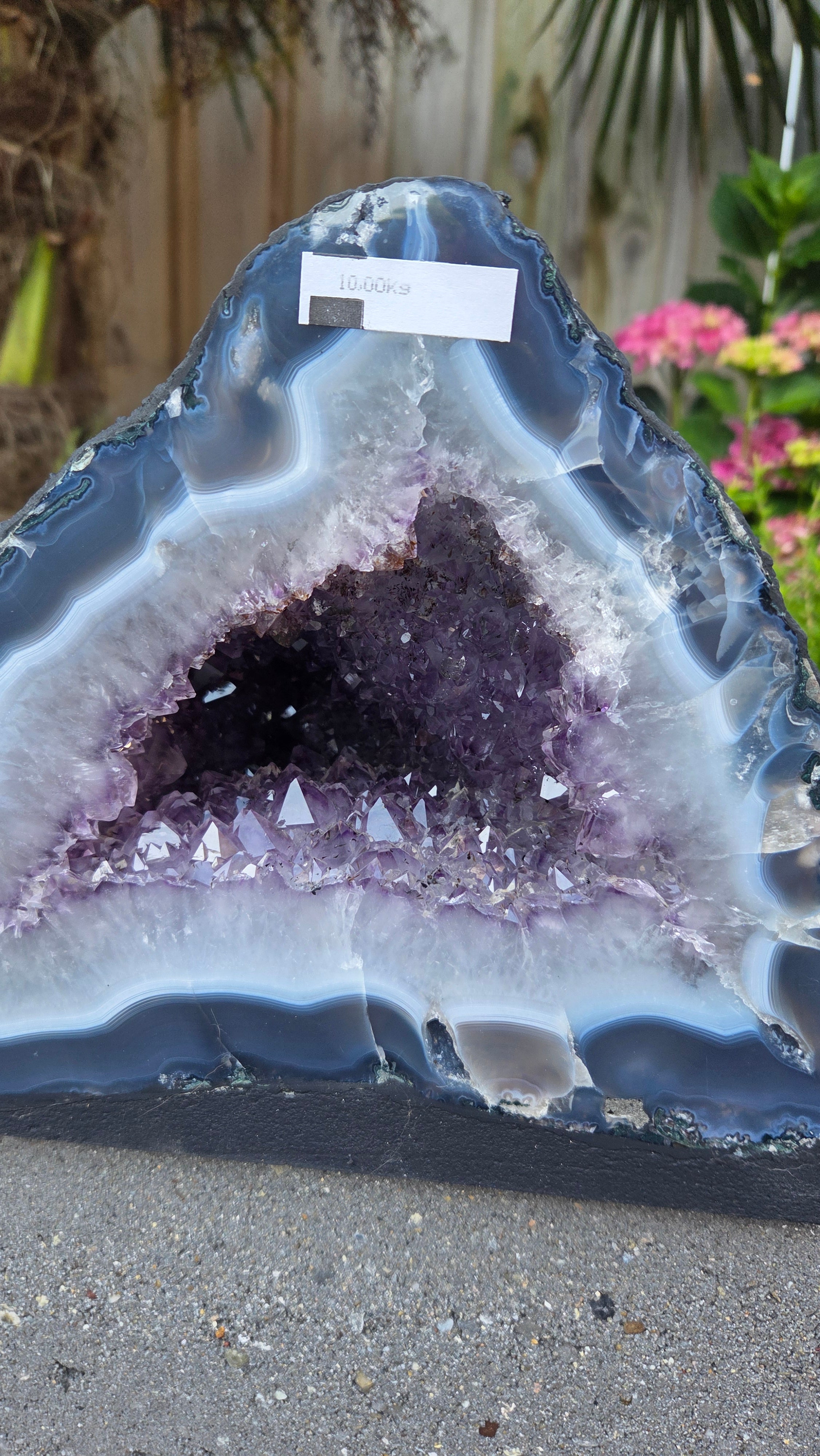 Amethist geode set