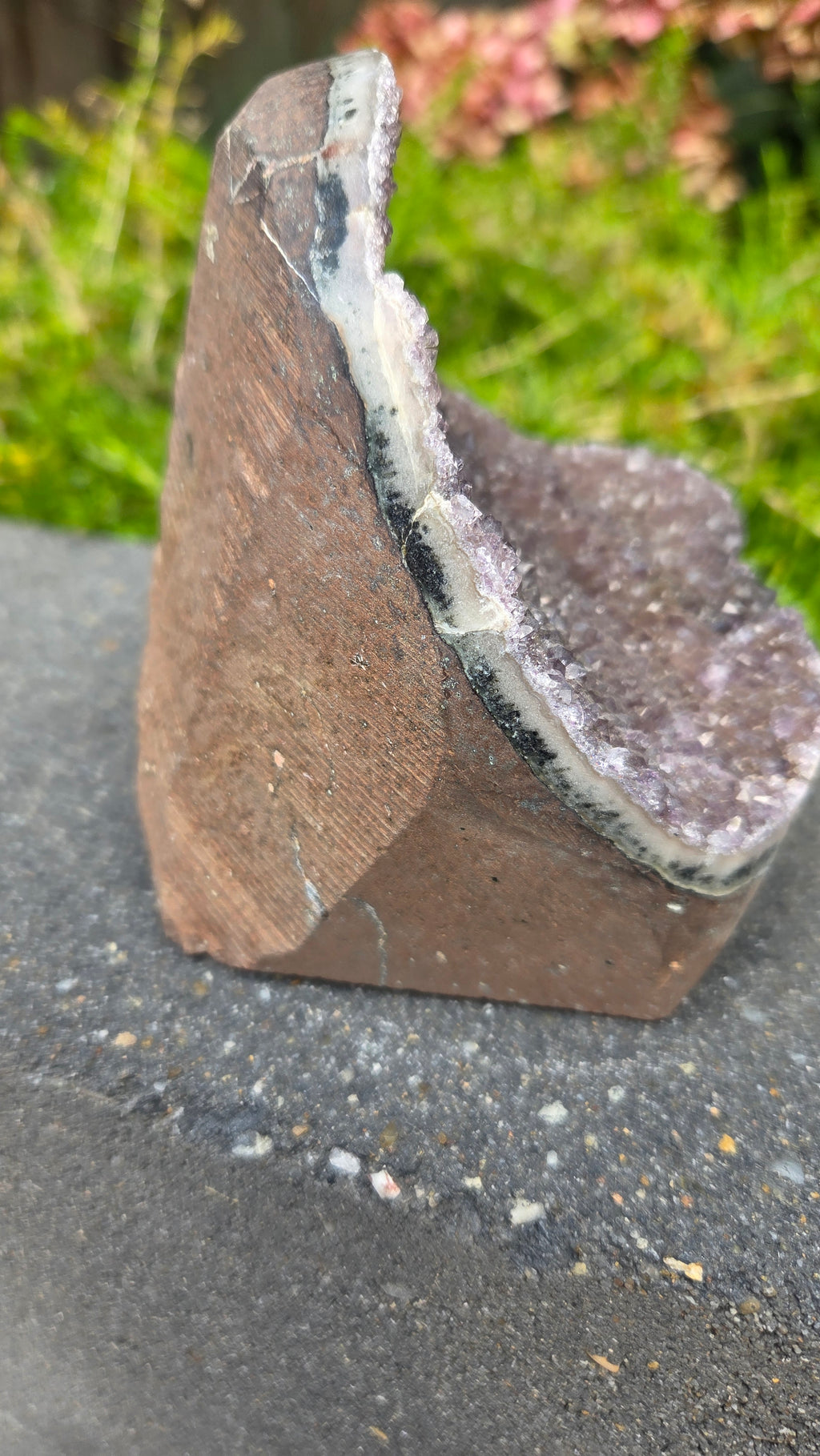 Amethist op standvlak