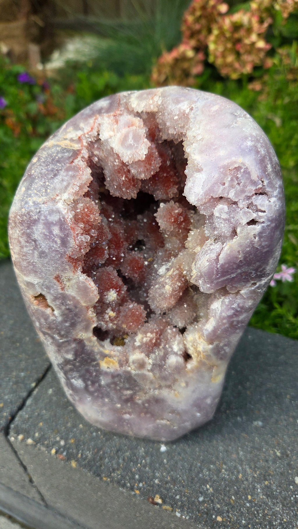 Unieke roze amethist