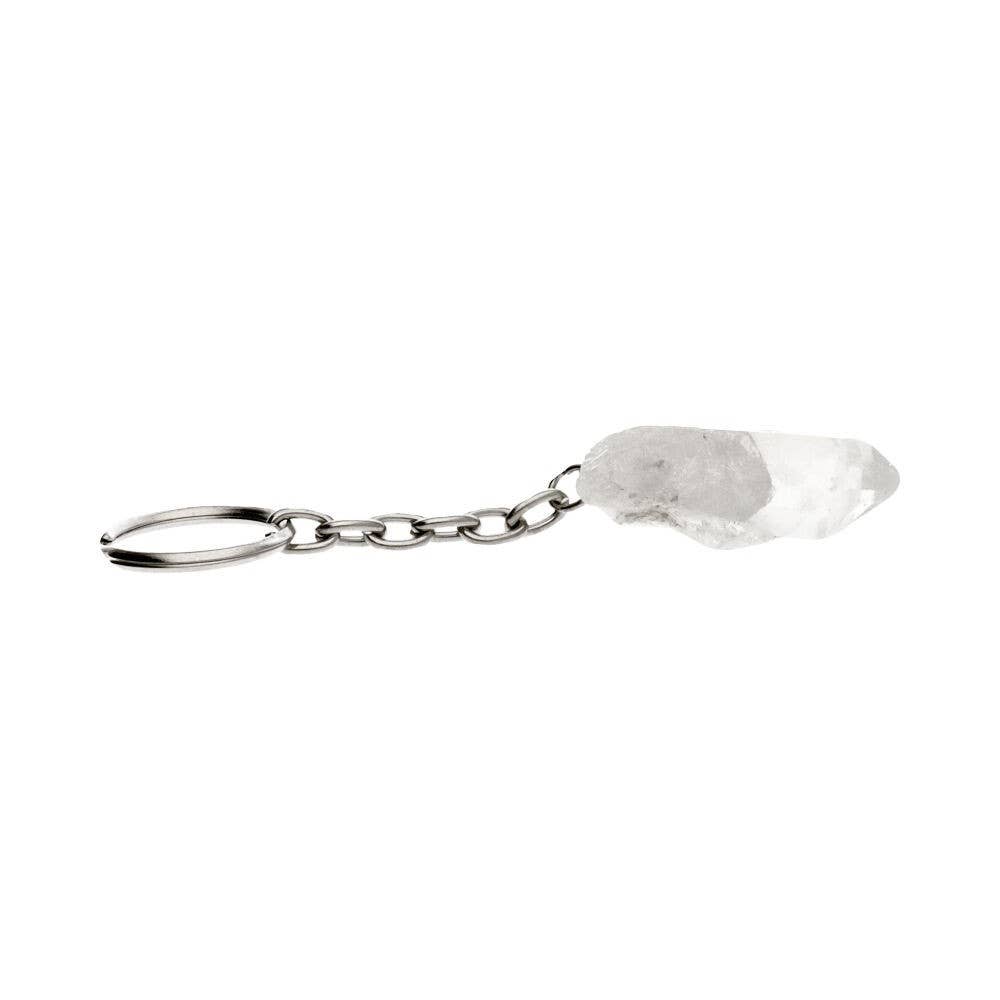 Bergkristal sleutelhanger
