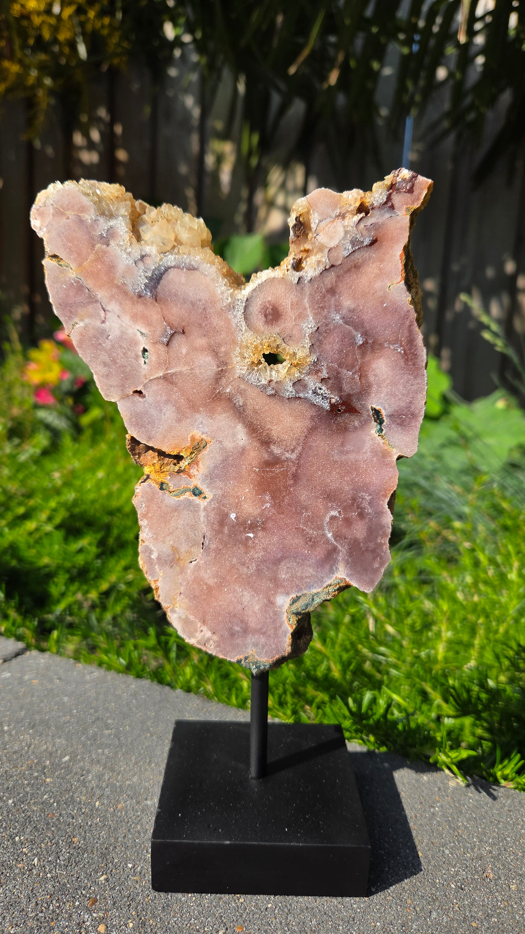 Roze amethist slab
