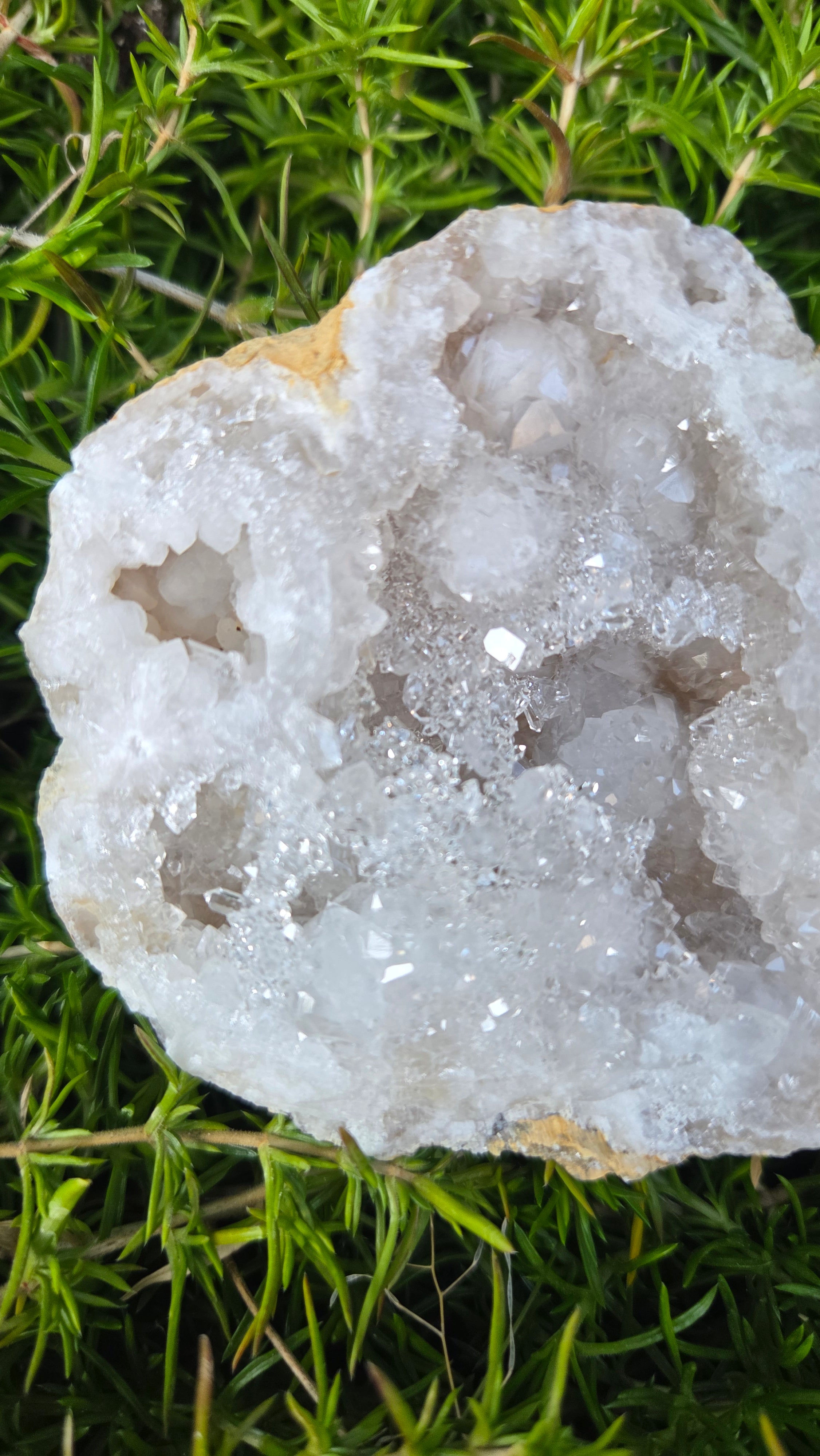 Bergkristal geode set