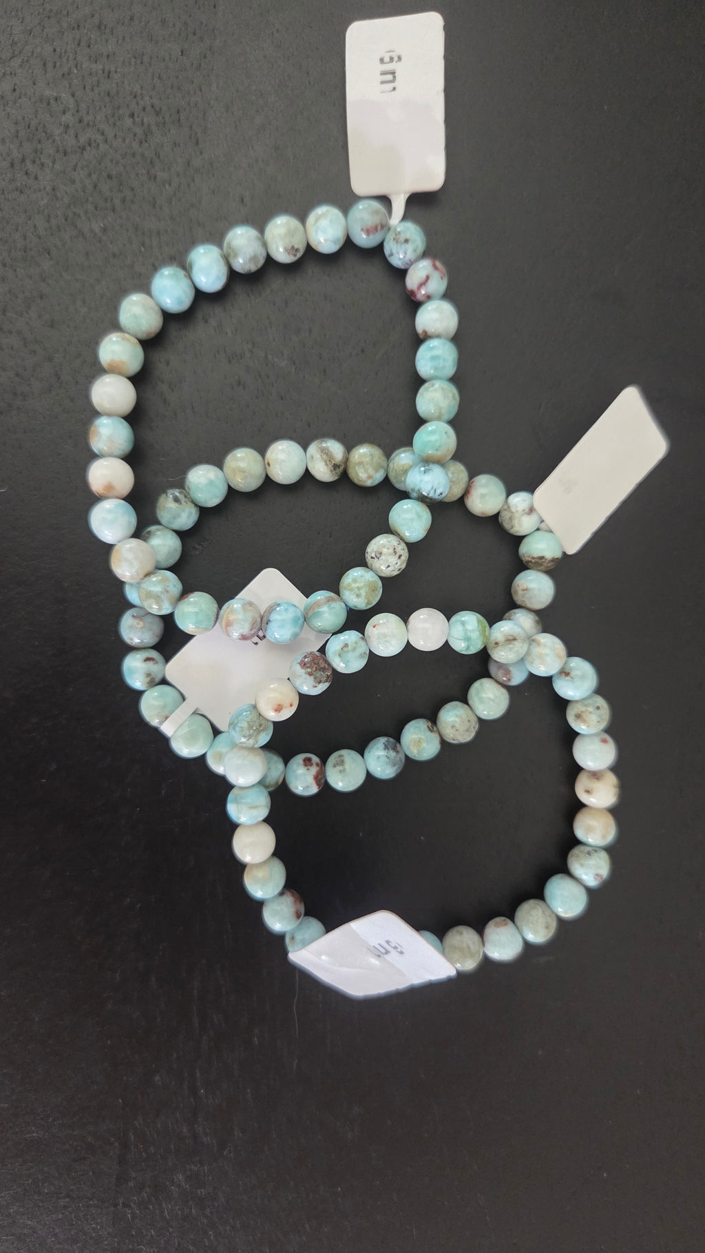 A+ Larimar-armband uit de Dominicaanse Republiek 6 mm
