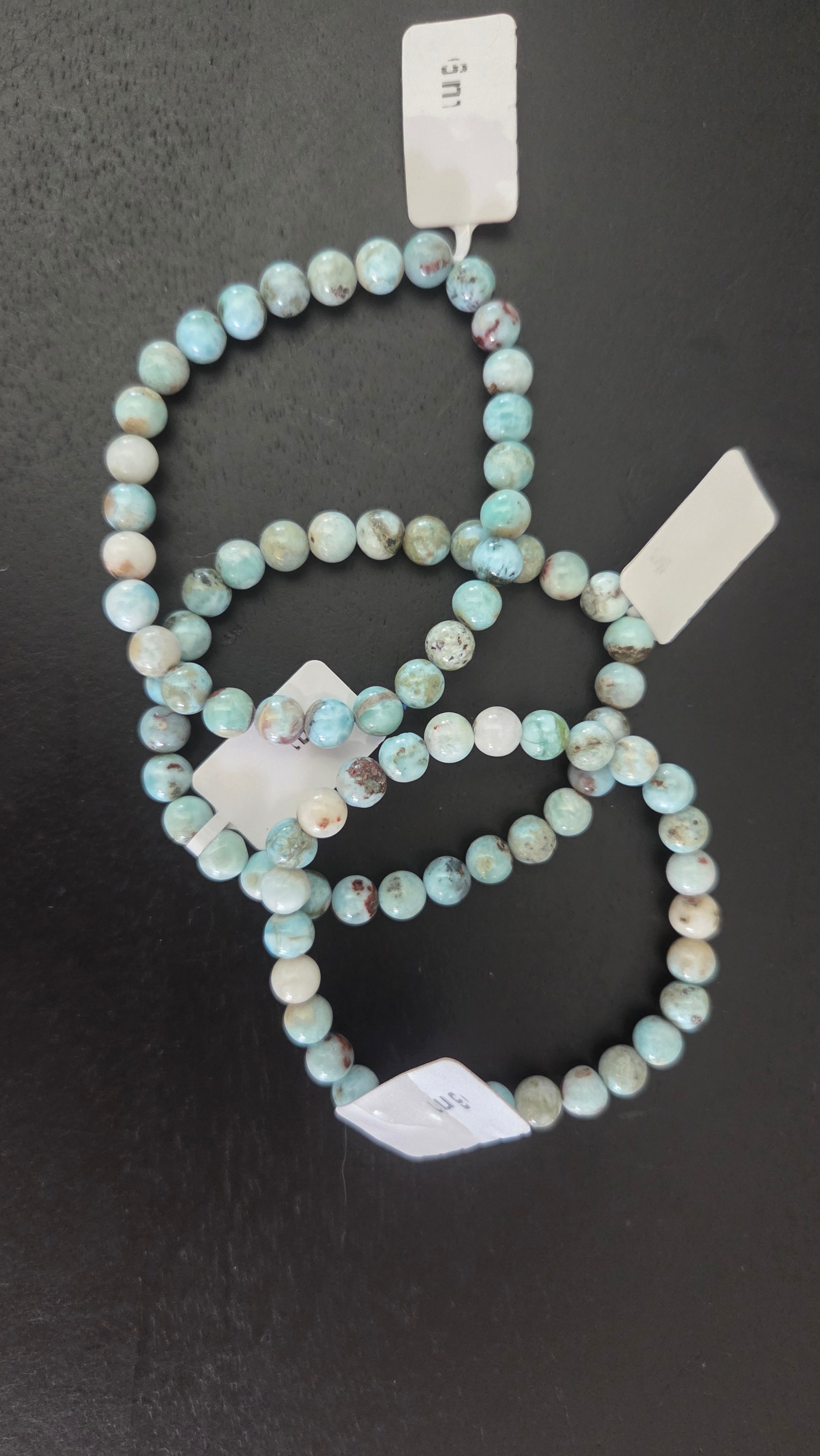 A+ Larimar-armband uit de Dominicaanse Republiek 6 mm