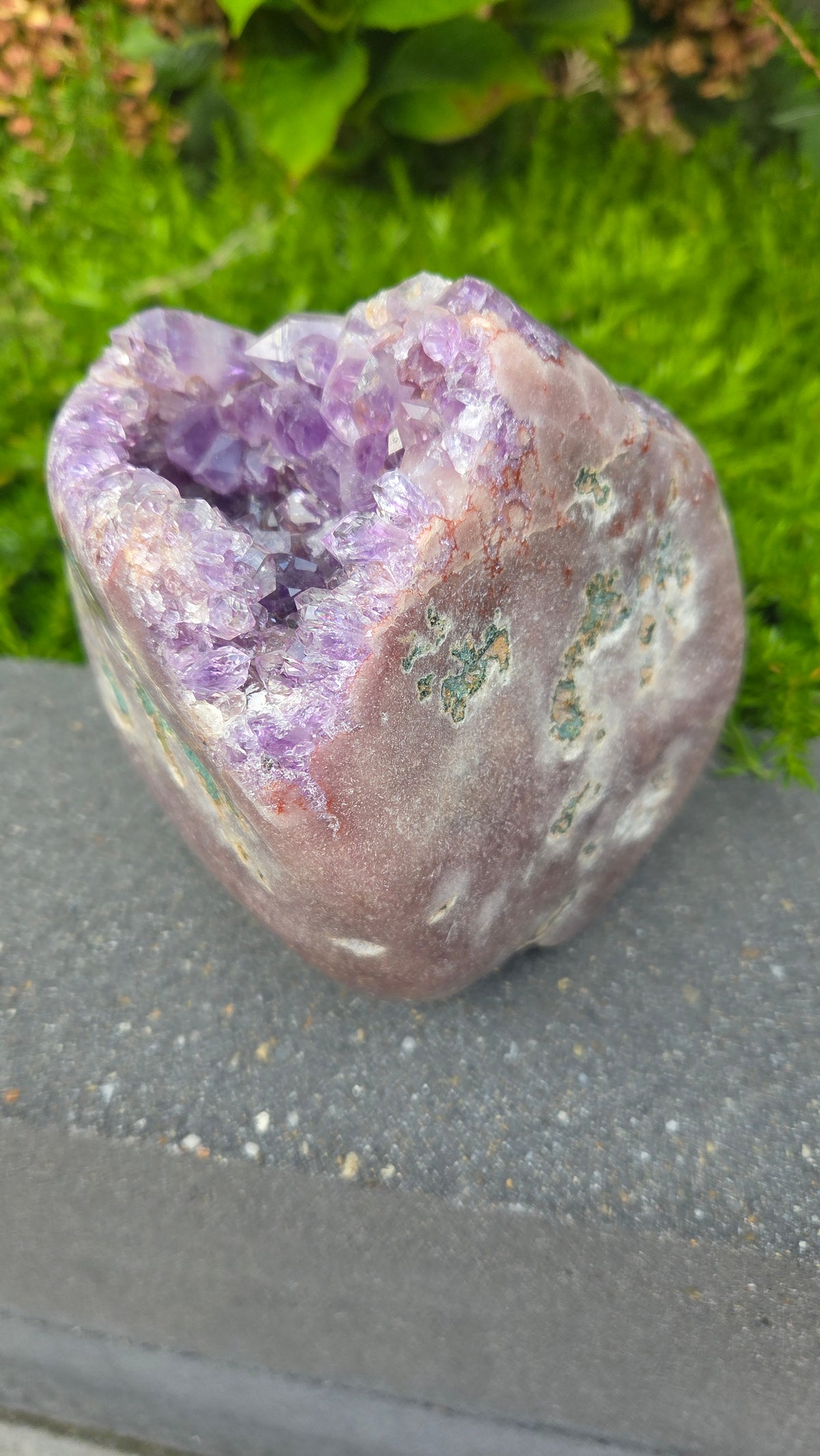 Unieke roze amethist