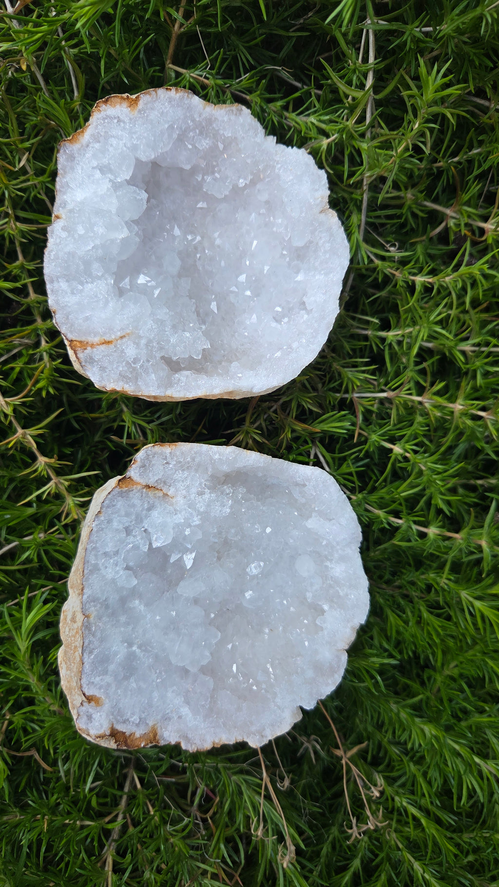 Bergkristal geode set