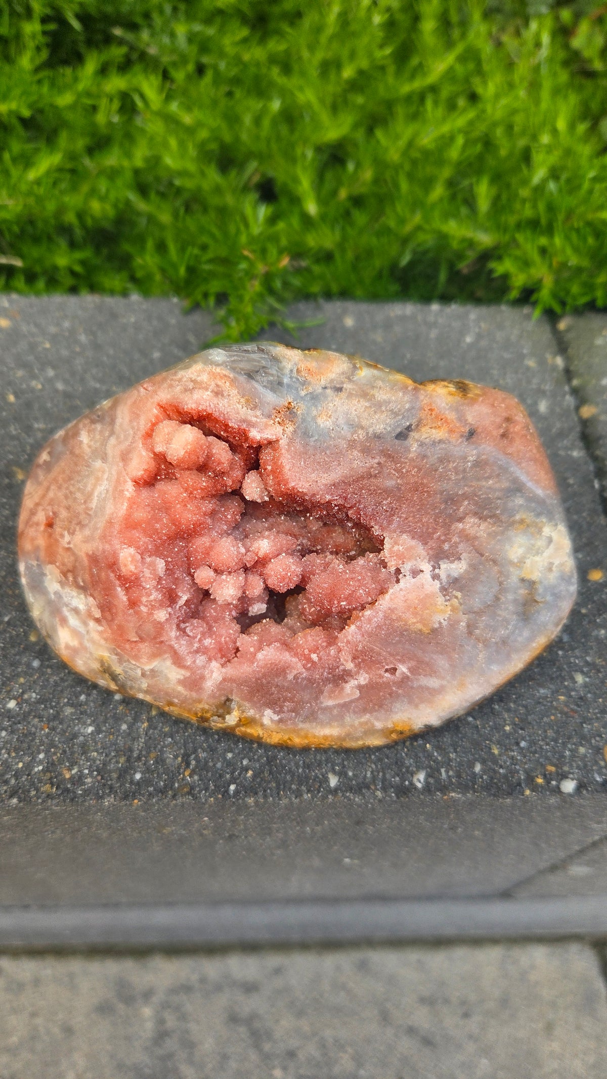 Unieke roze amethist