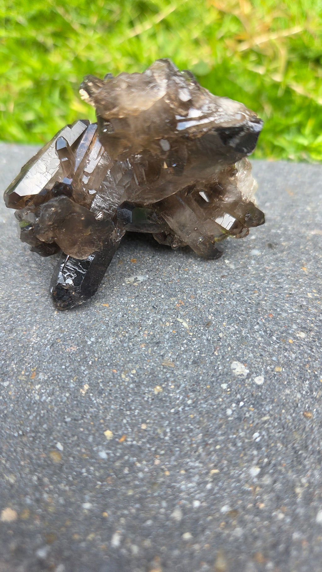 Unieke rookkwarts cluster
