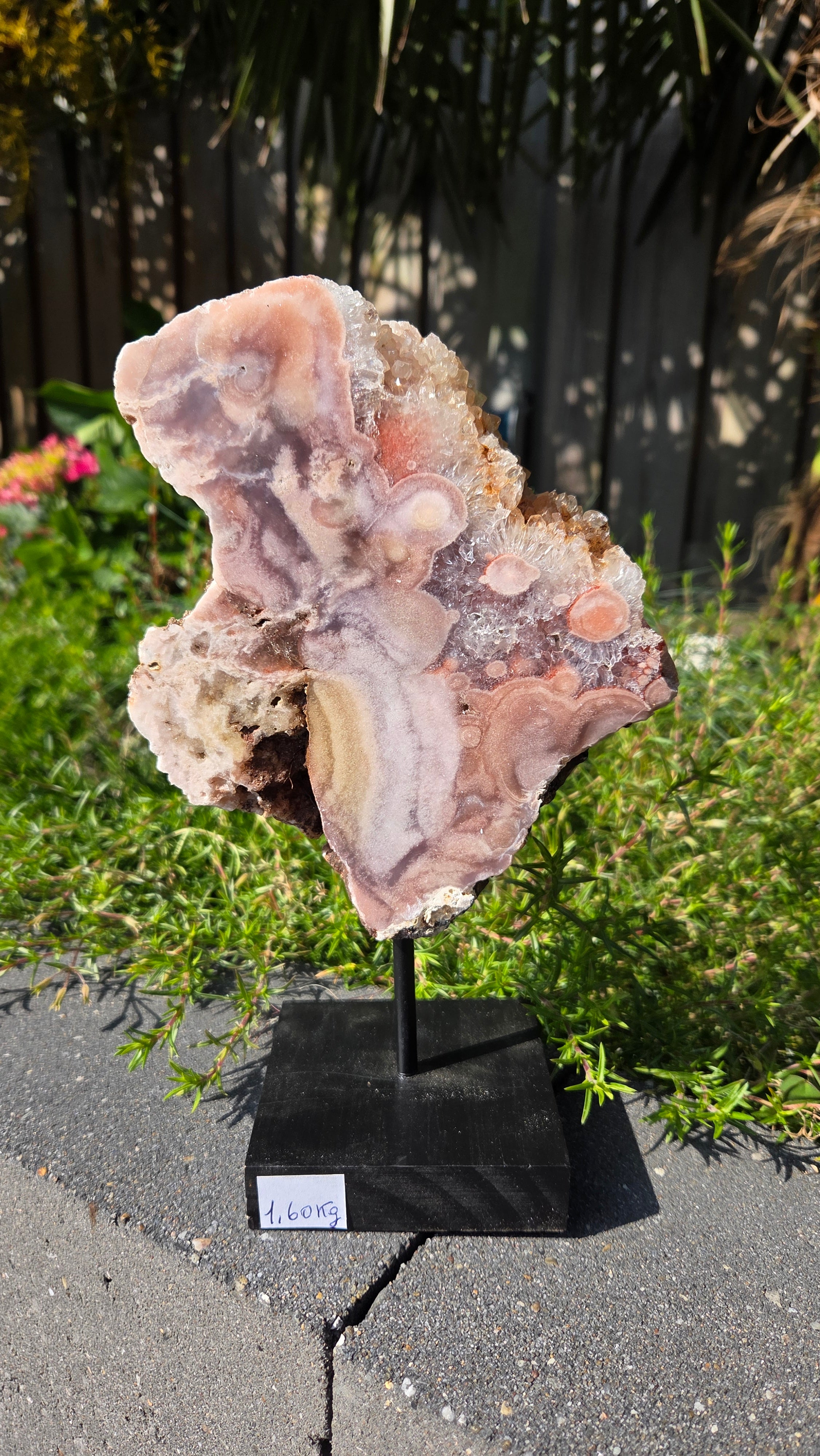 Roze amethist slab