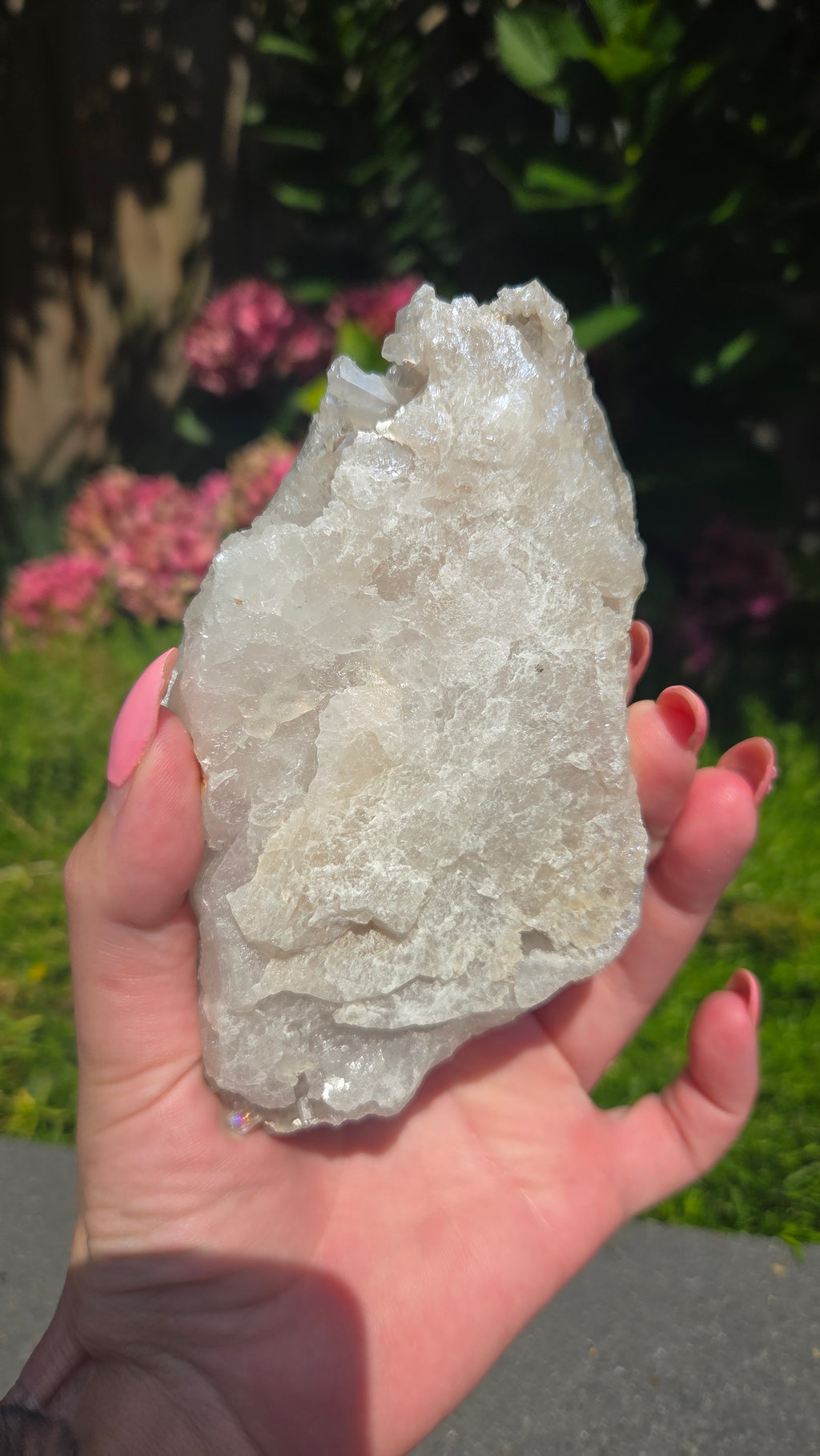 Bergkristal met aura