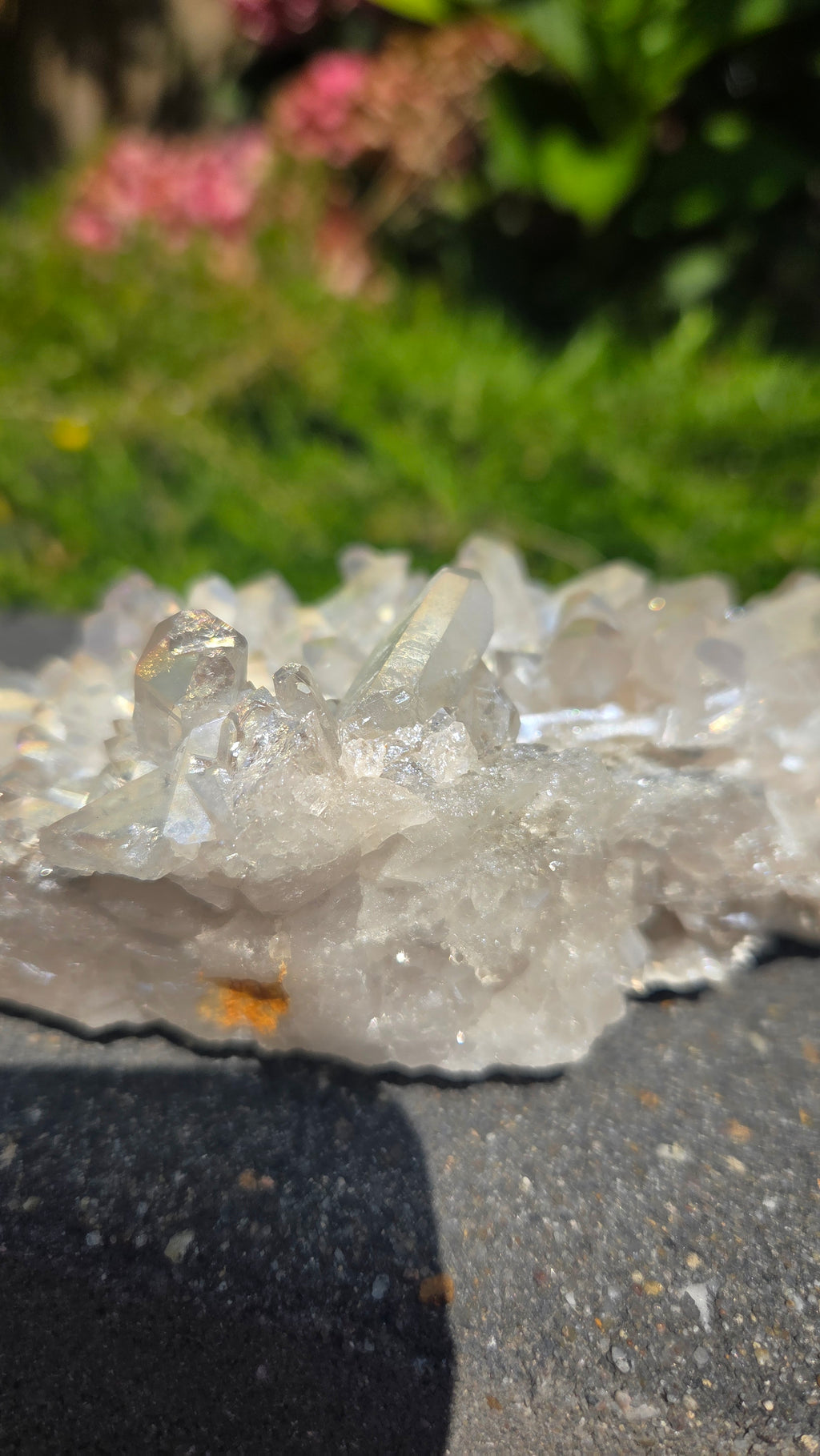 Bergkristal met aura