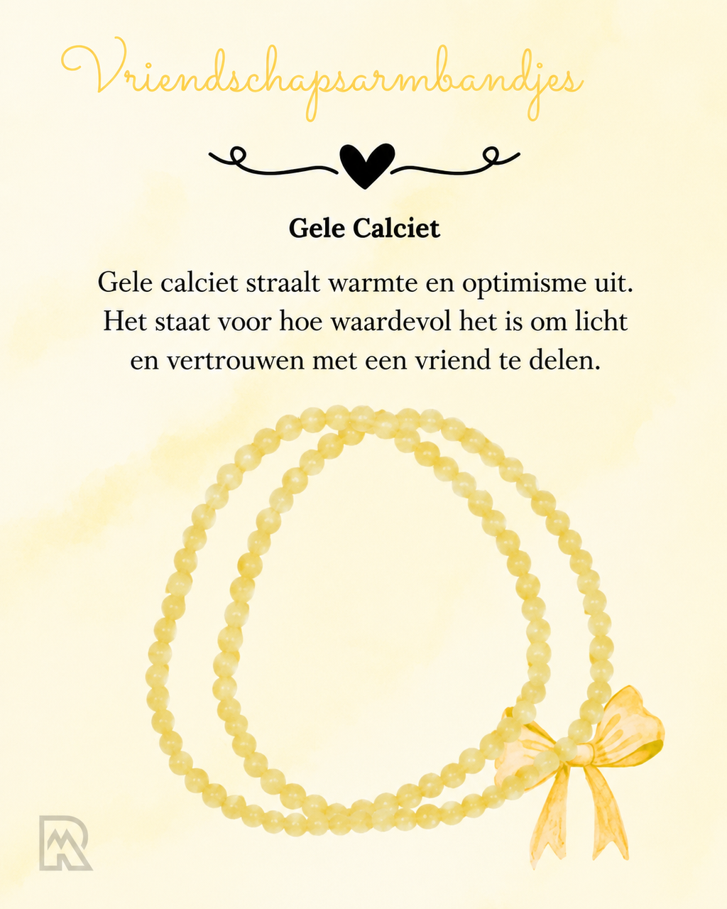 Vriendschapsarmband calciet
