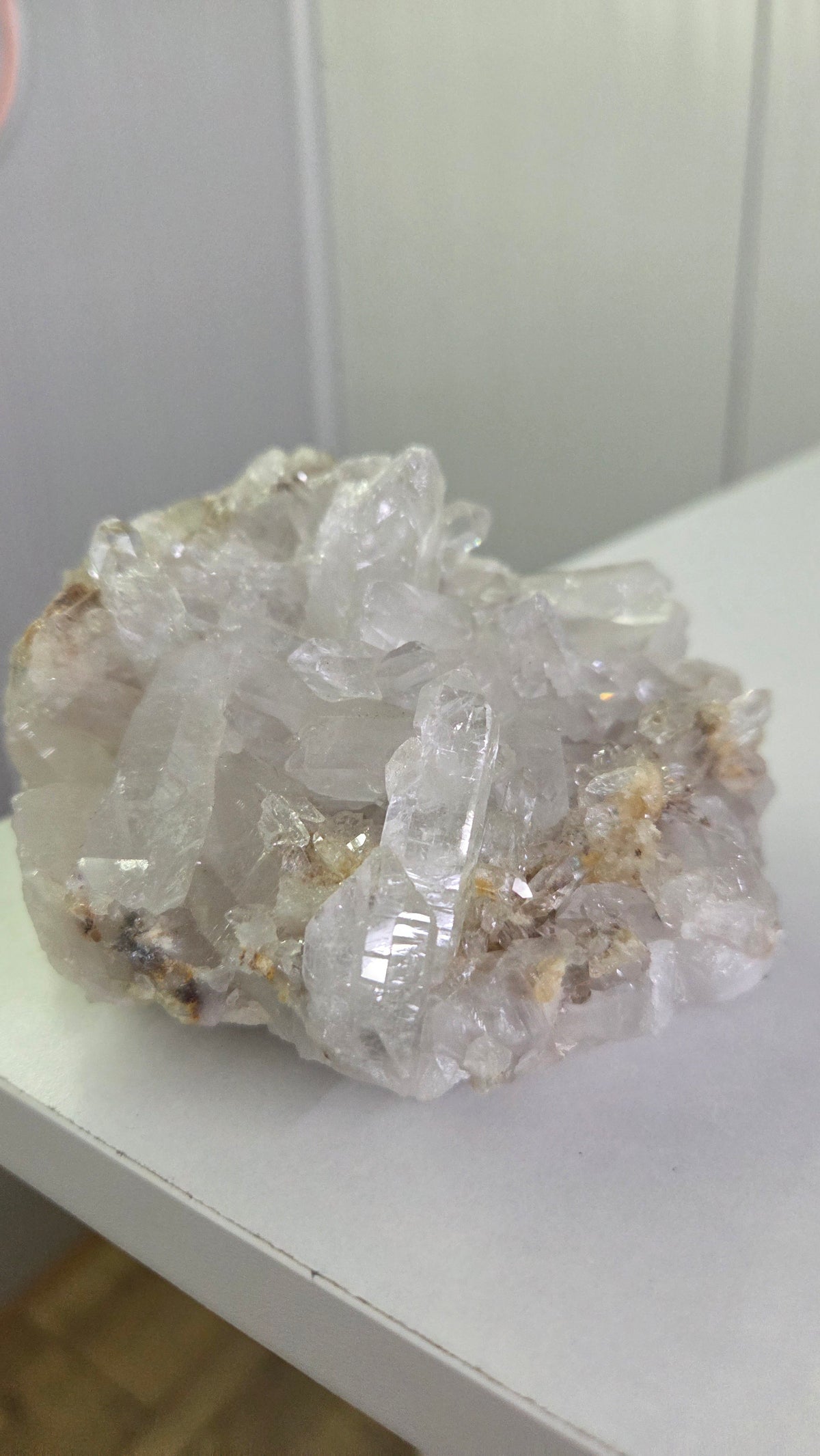 Bergkristal cluster uniek