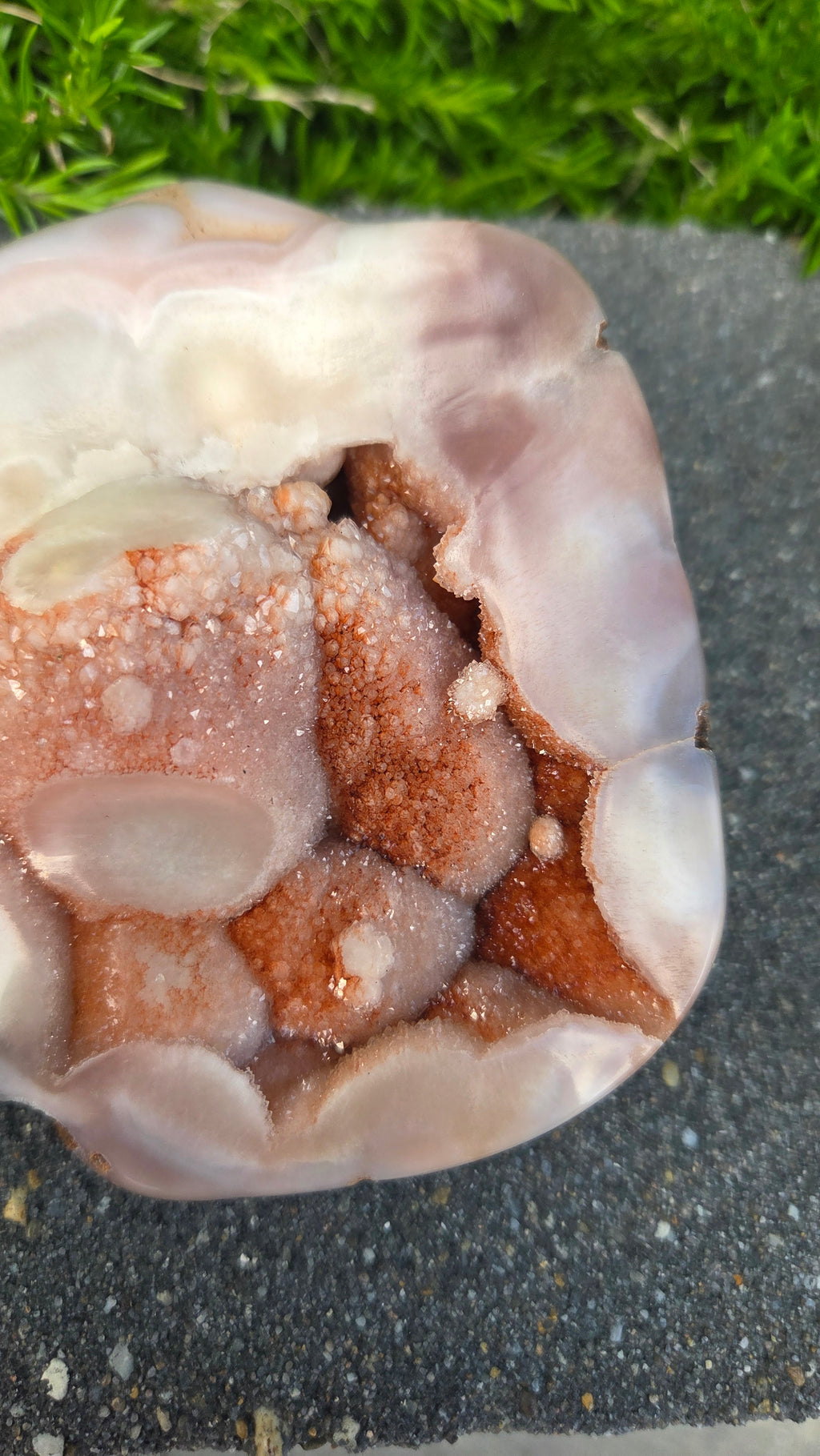 Unieke roze amethist