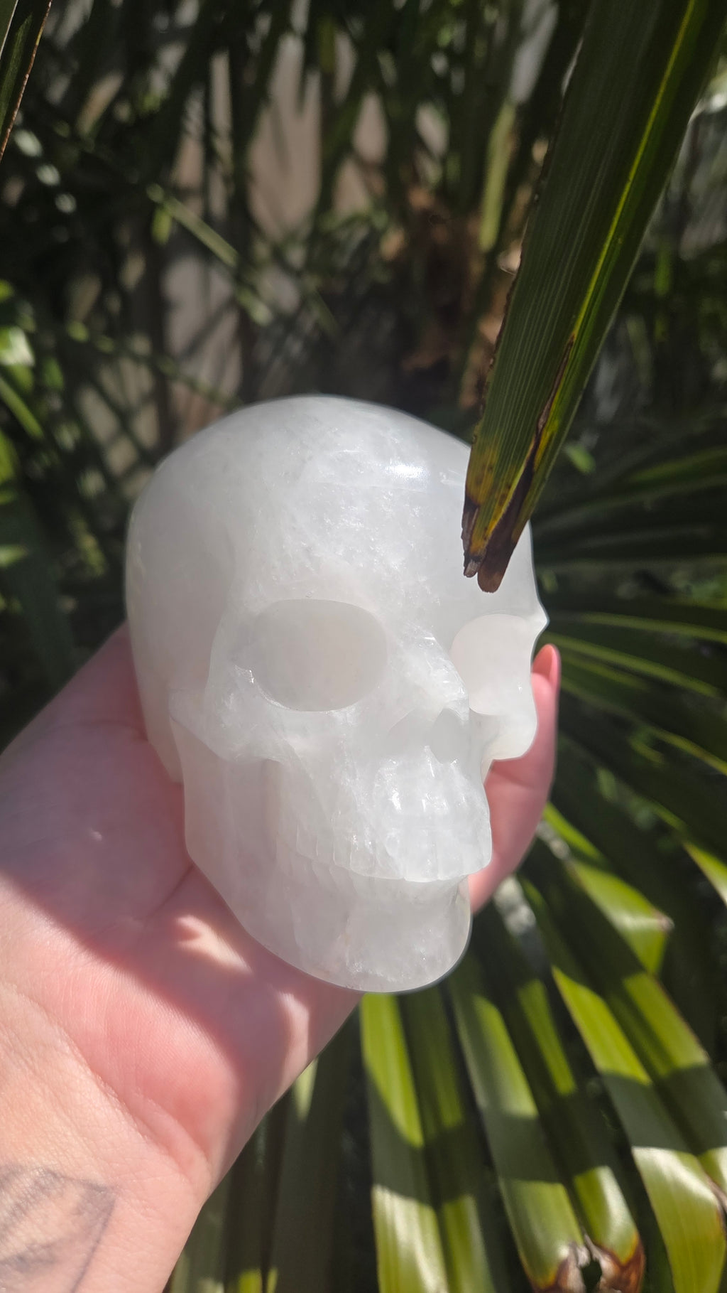 Bergkristal skull