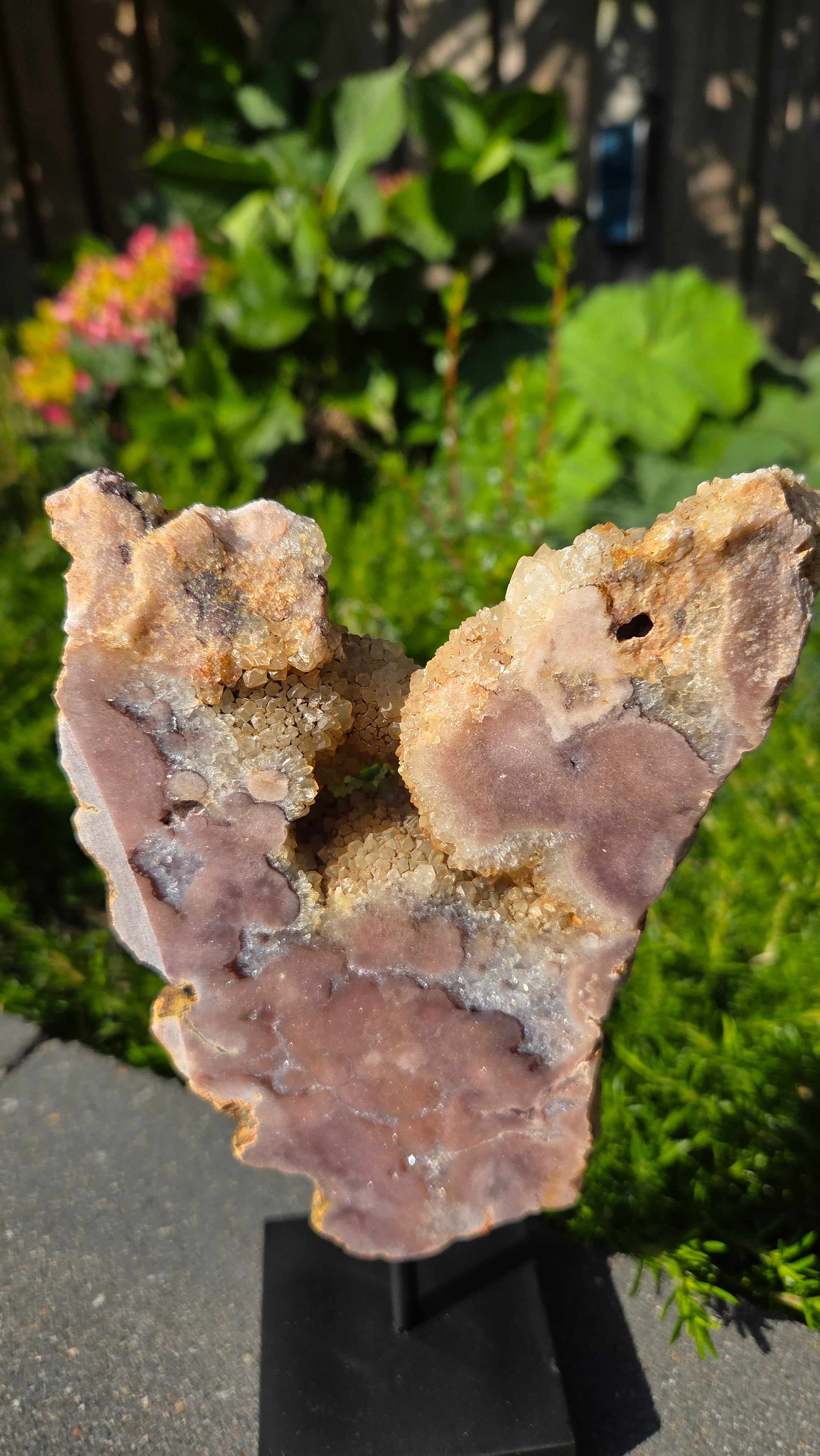 Roze amethist slab