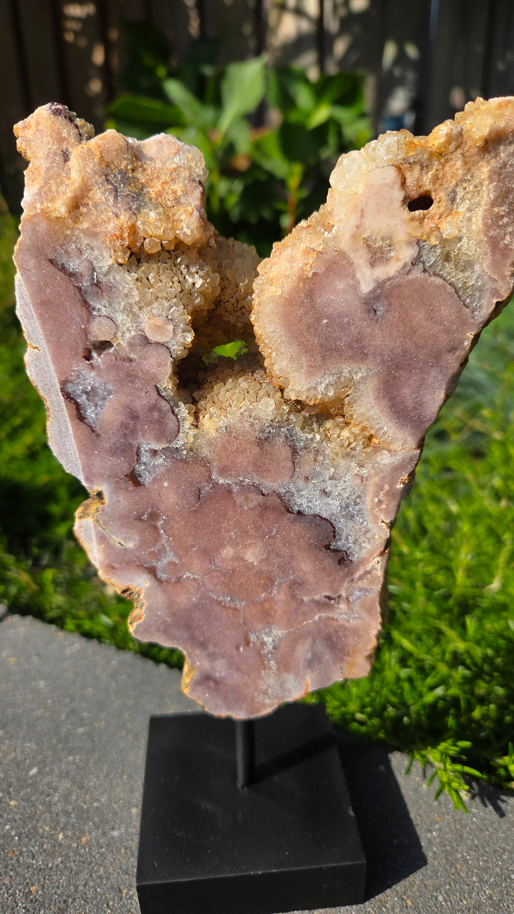 Roze amethist slab