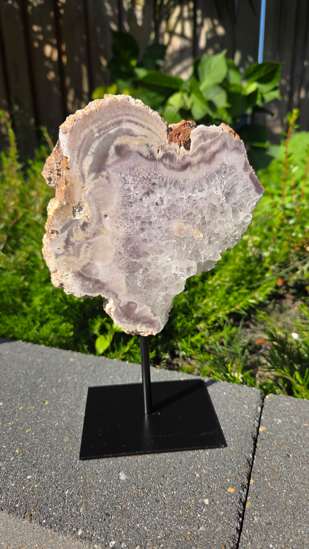 Roze amethist slab