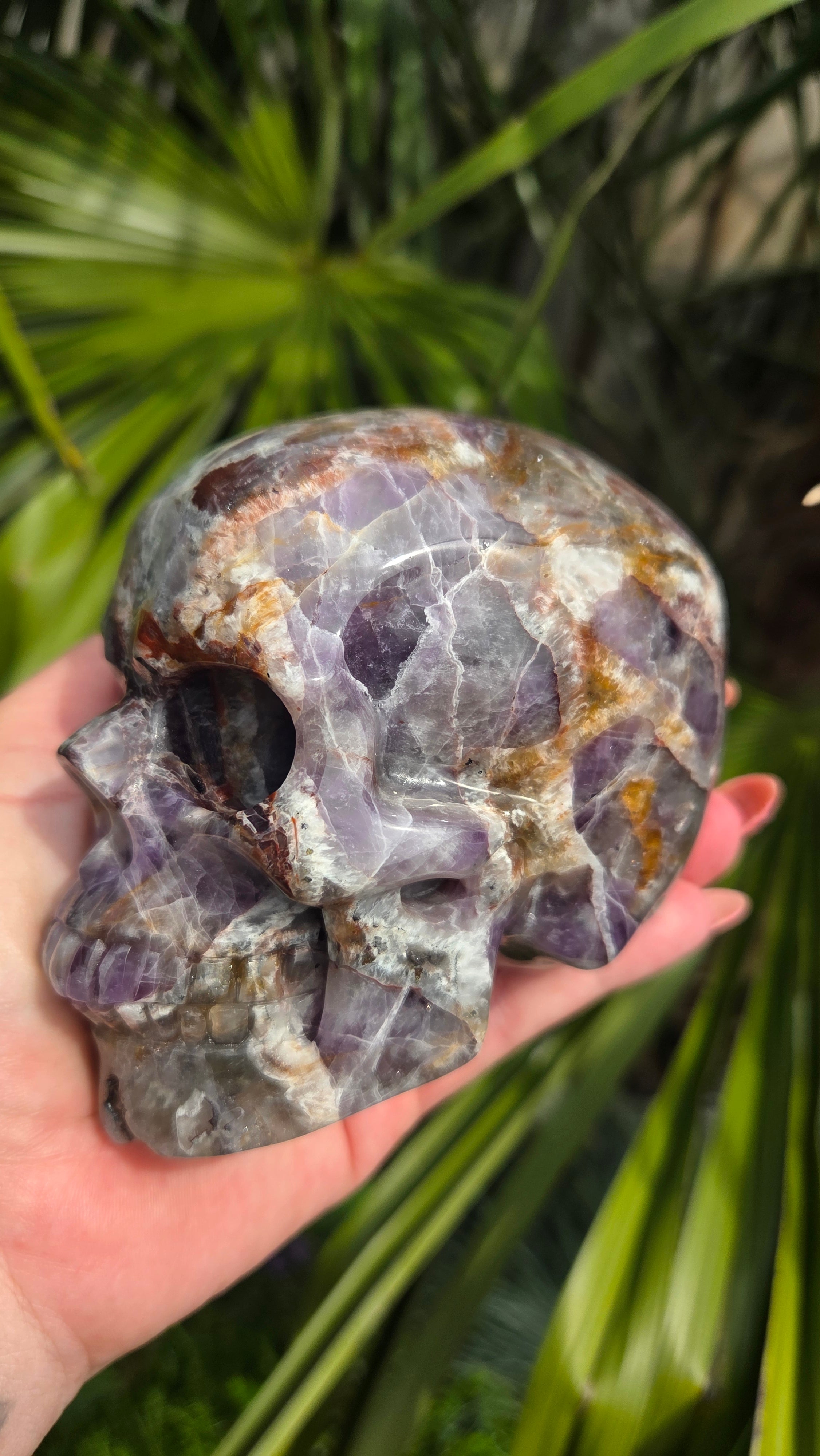 A+ kwaliteit amethist skull