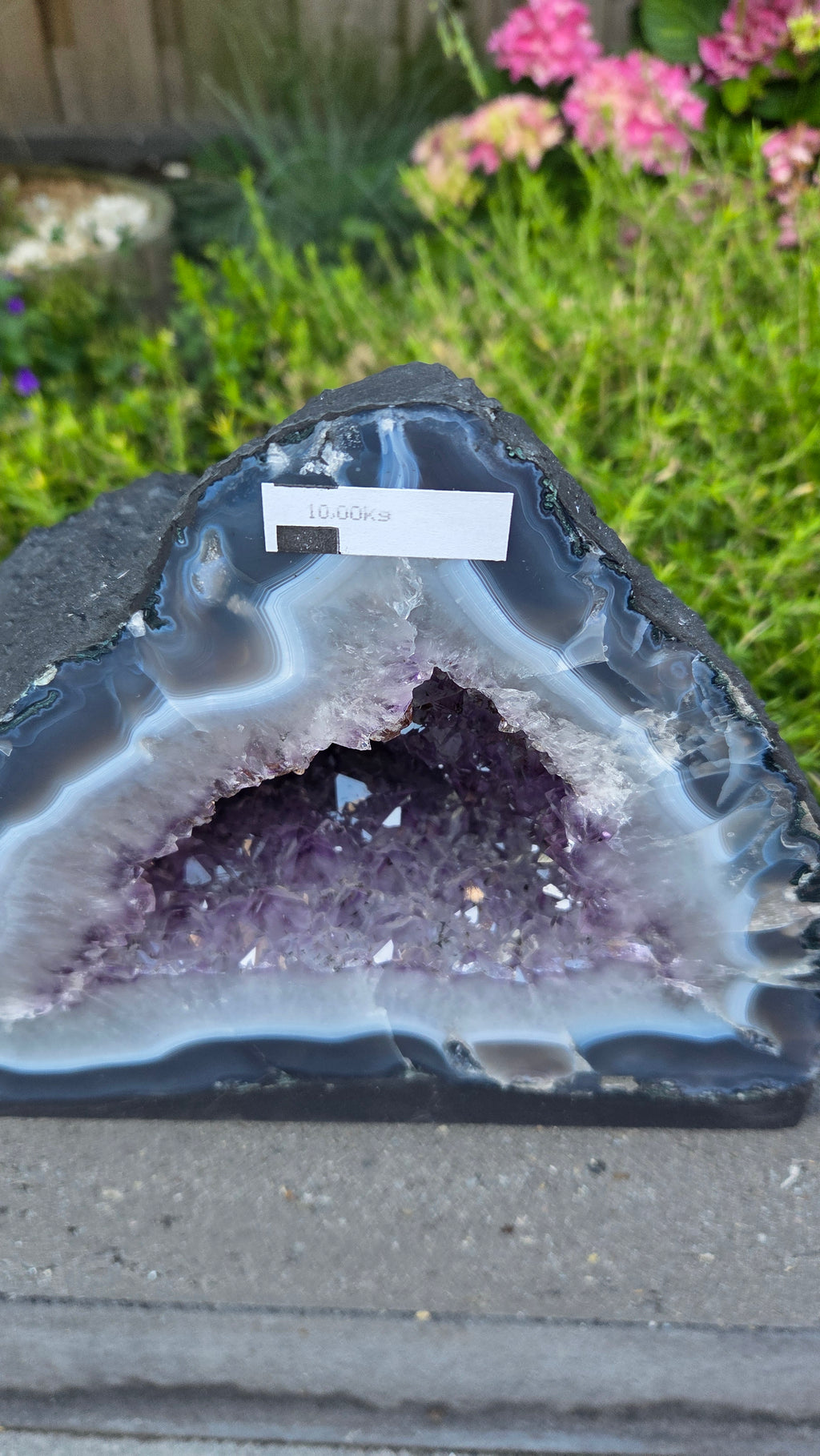 Amethist geode set