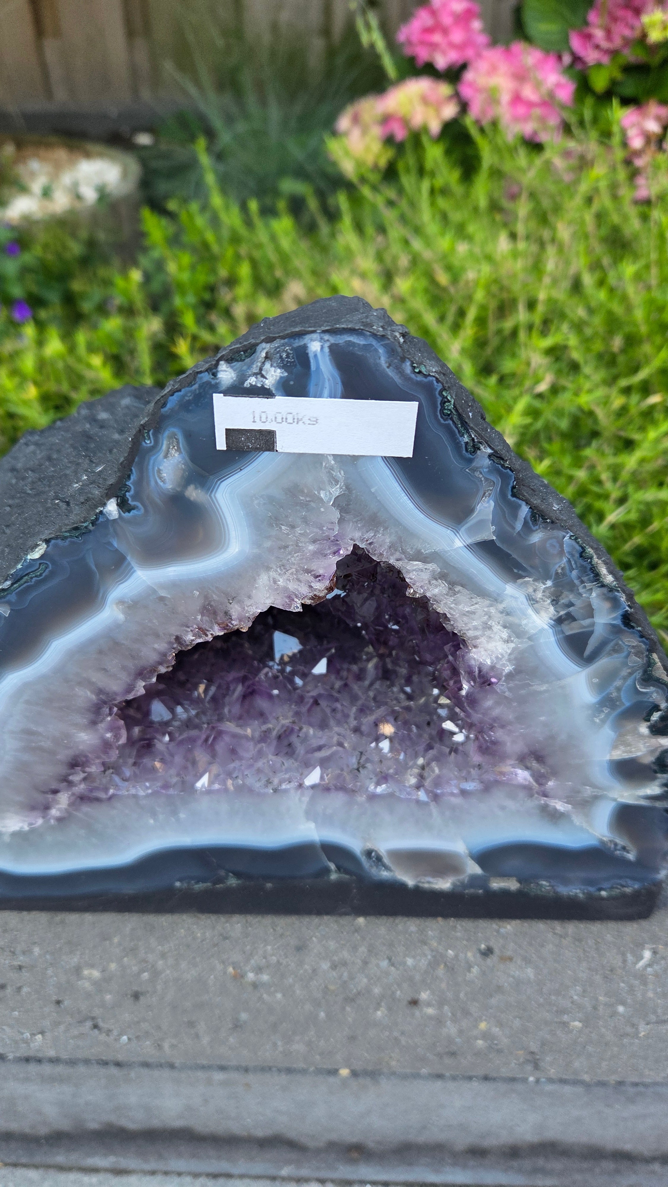 Amethist geode set