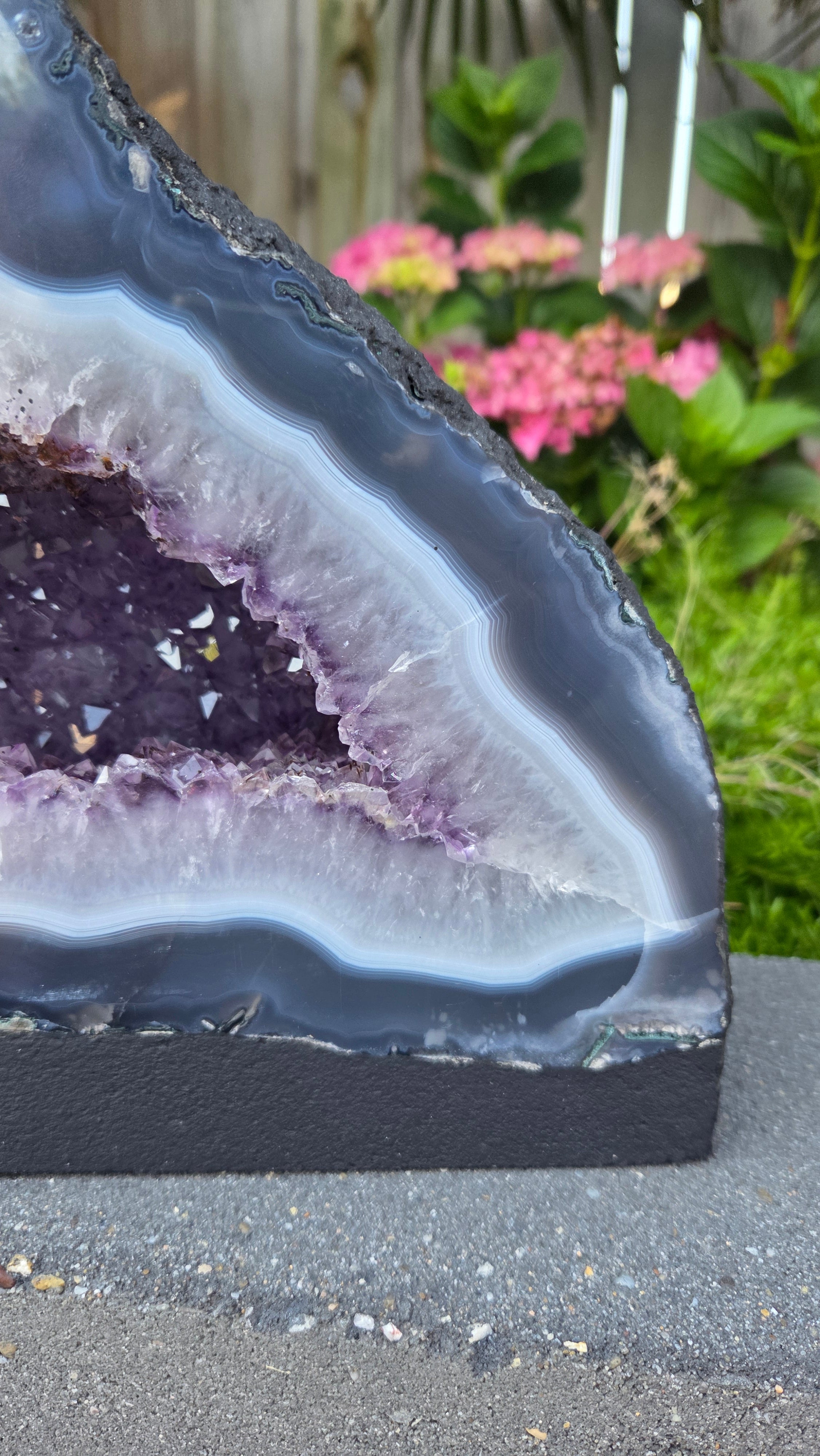 Amethist geode set