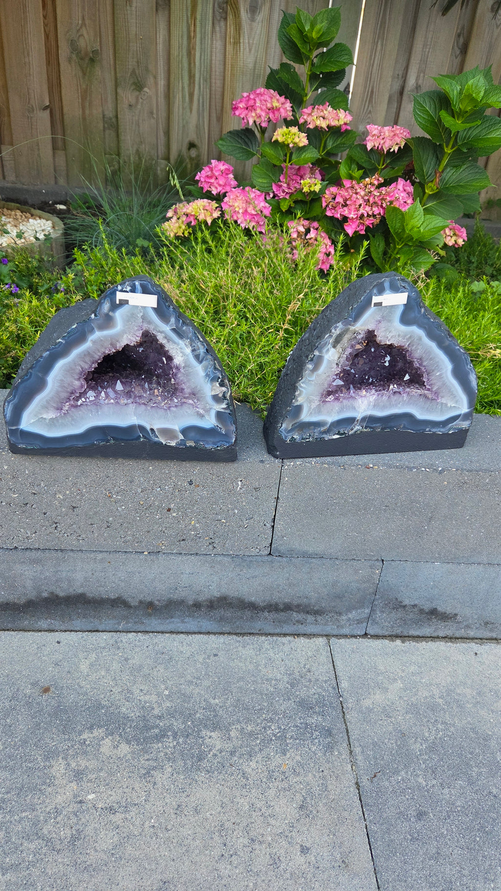 Amethist geode set