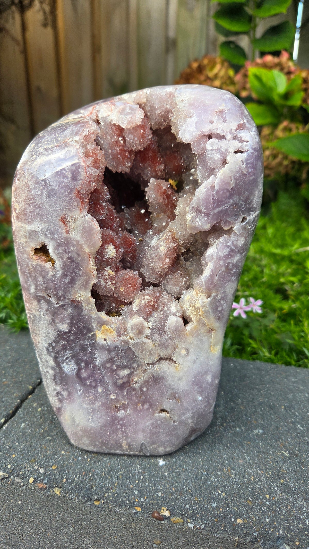 Unieke roze amethist
